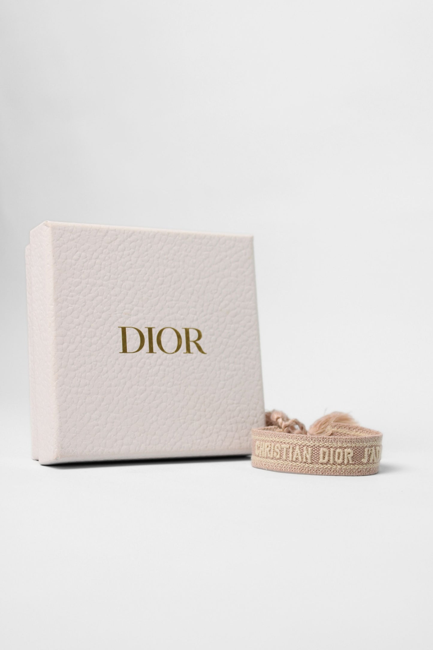 Dior Woven Pink Logo Bracelet