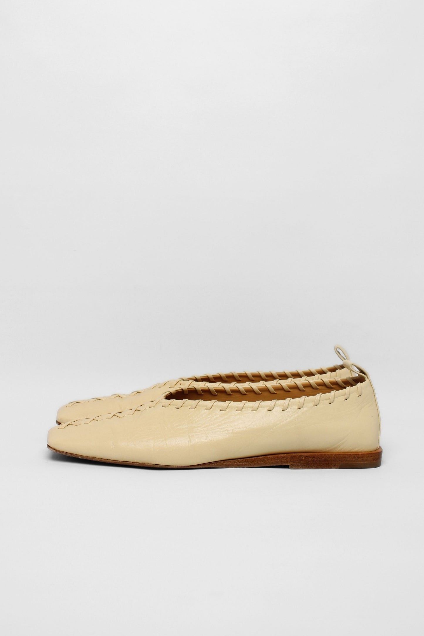 Jil Sander Cream Lace Loafers Size 40