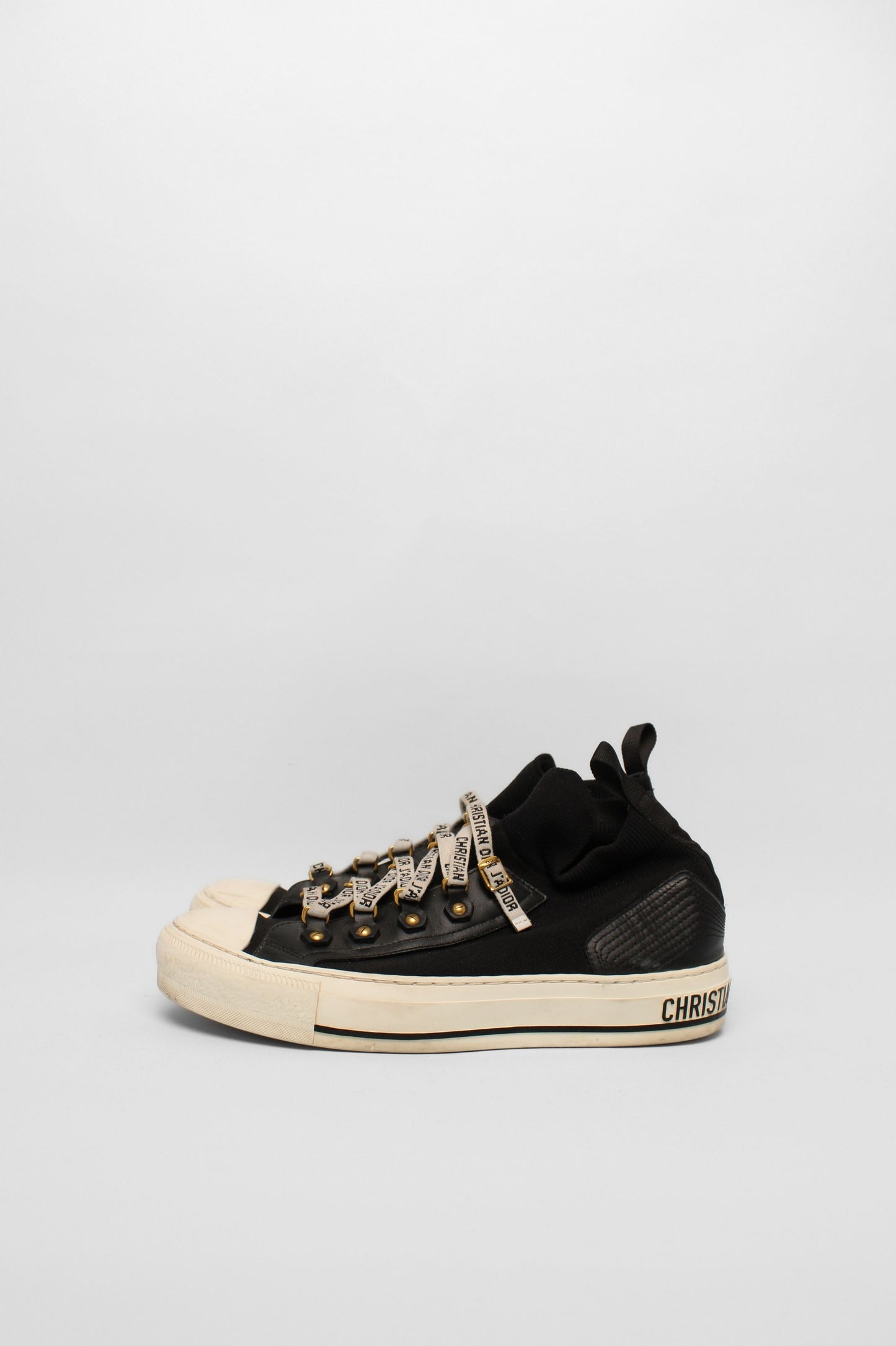 Dior Black Logo Sneakers Size 38