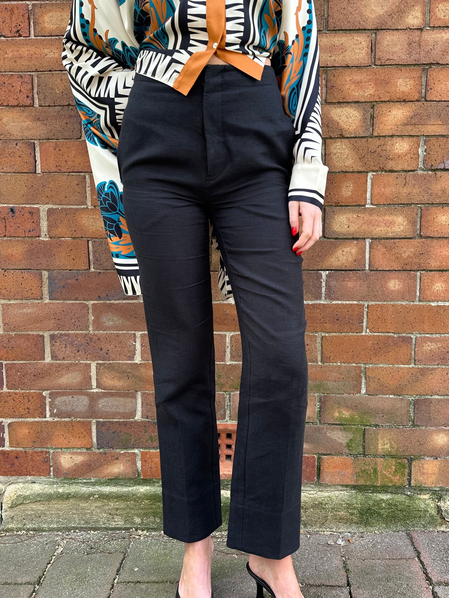 Bassike Black Classic Pant Size 00