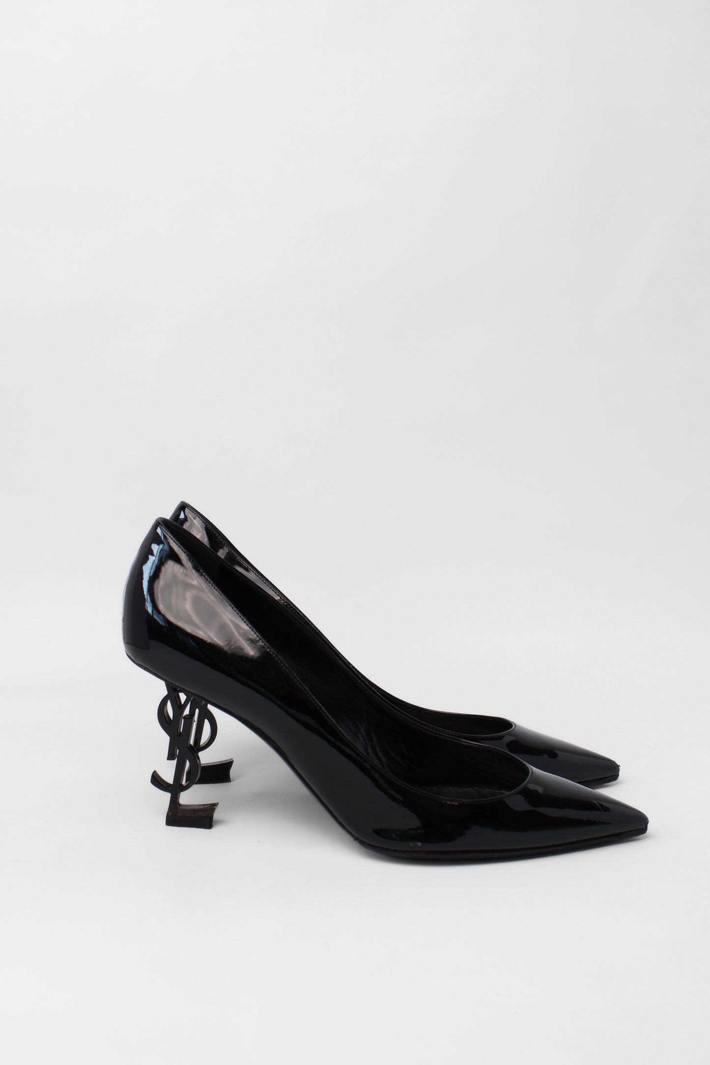 YSL Patent Black Heels Size 40
