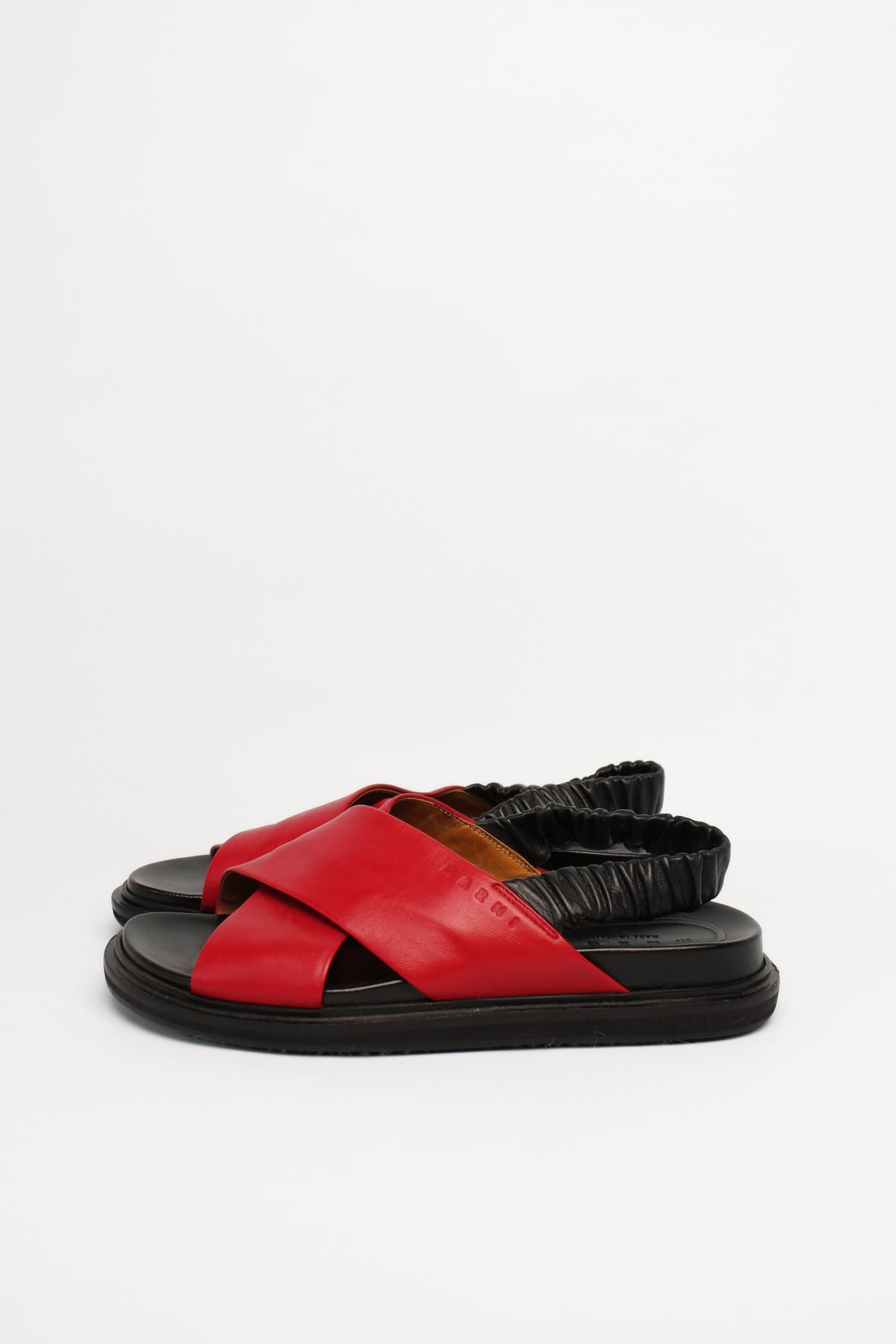 Marni Burgundy Fusbet Sandals Size 38