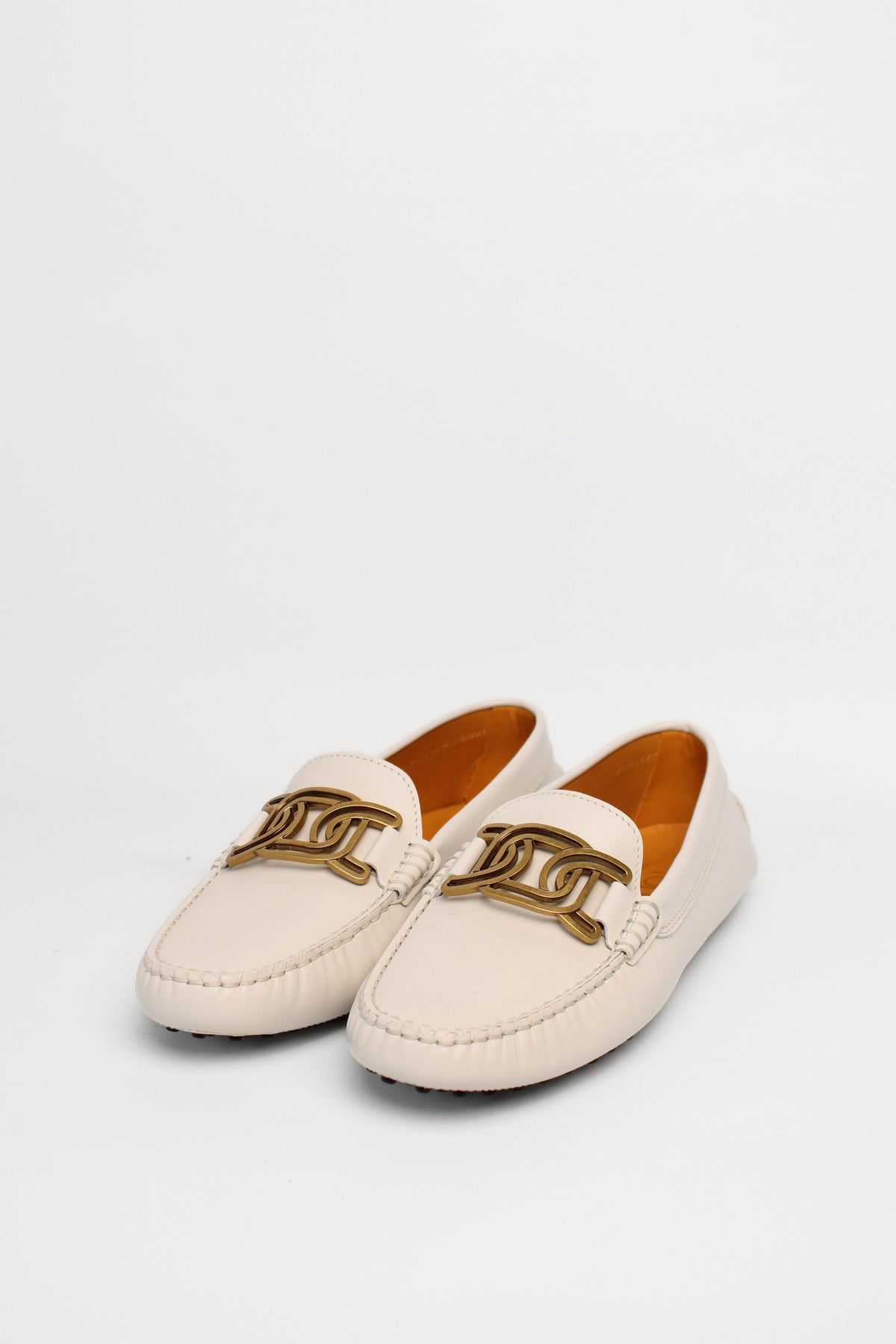 Tods white buckle loafers Size 39.5