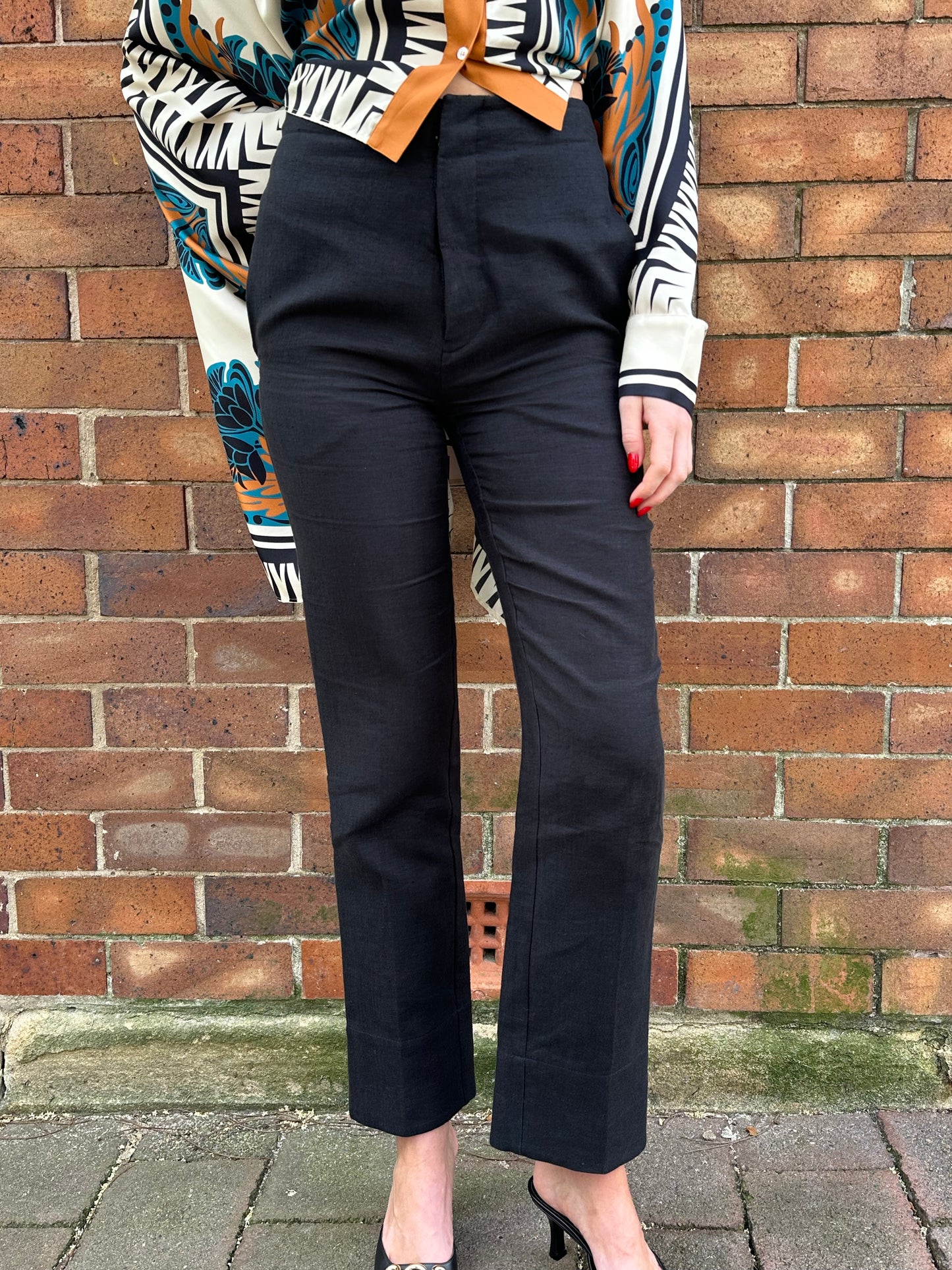 Bassike Black Classic Pant Size 00