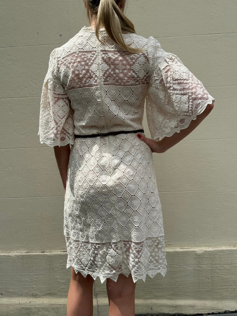 Zimmermann Cream Lace Dress Size 0