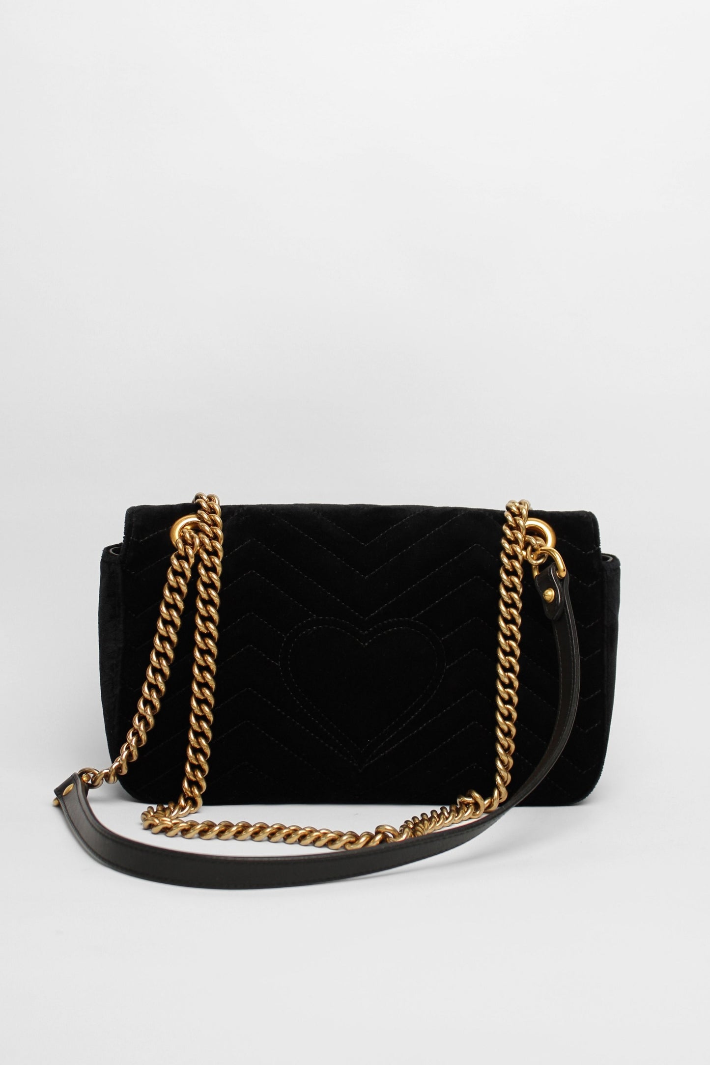 Gucci GG Marmont Black Velvet Bag