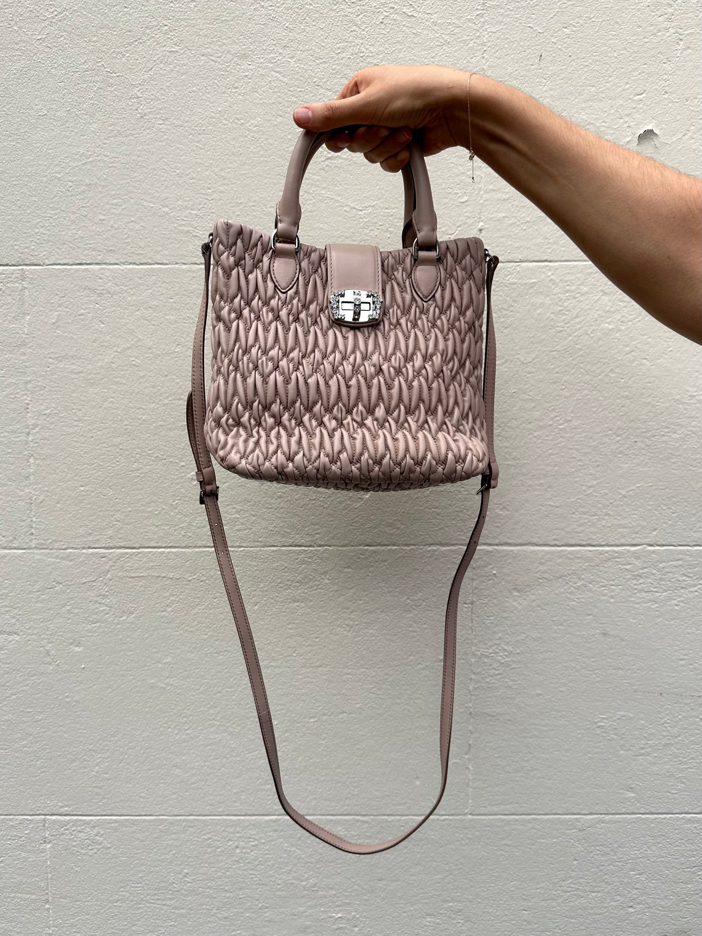 Miu Miu Beige Matelasse Bag