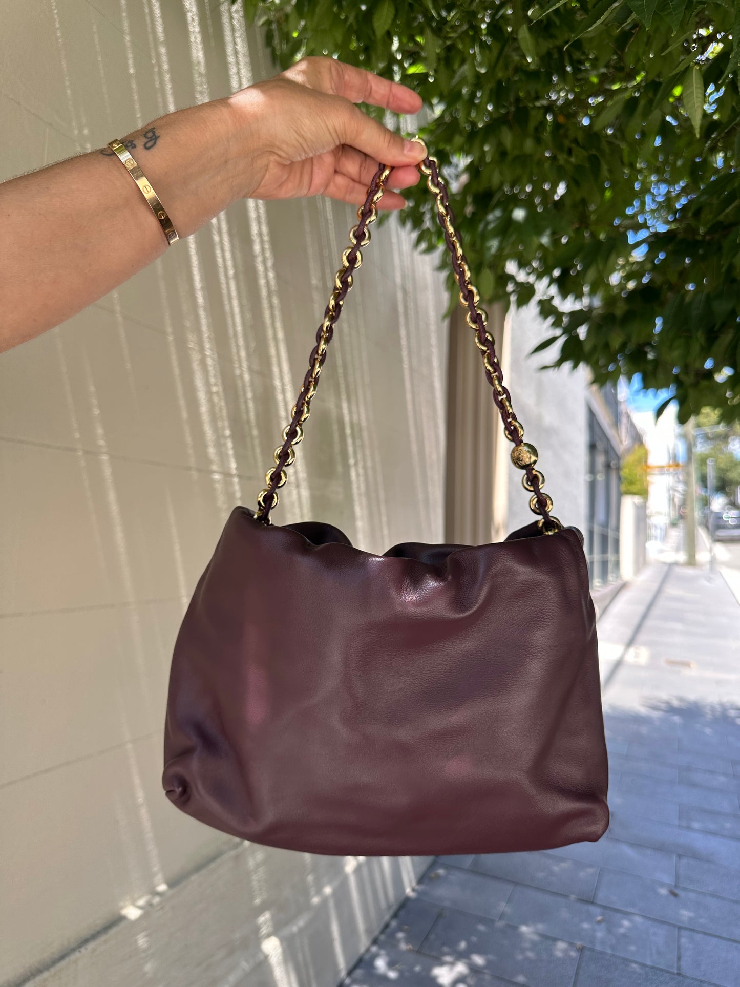 Loewe Medium Flamenco Dark Burgundy Handbag