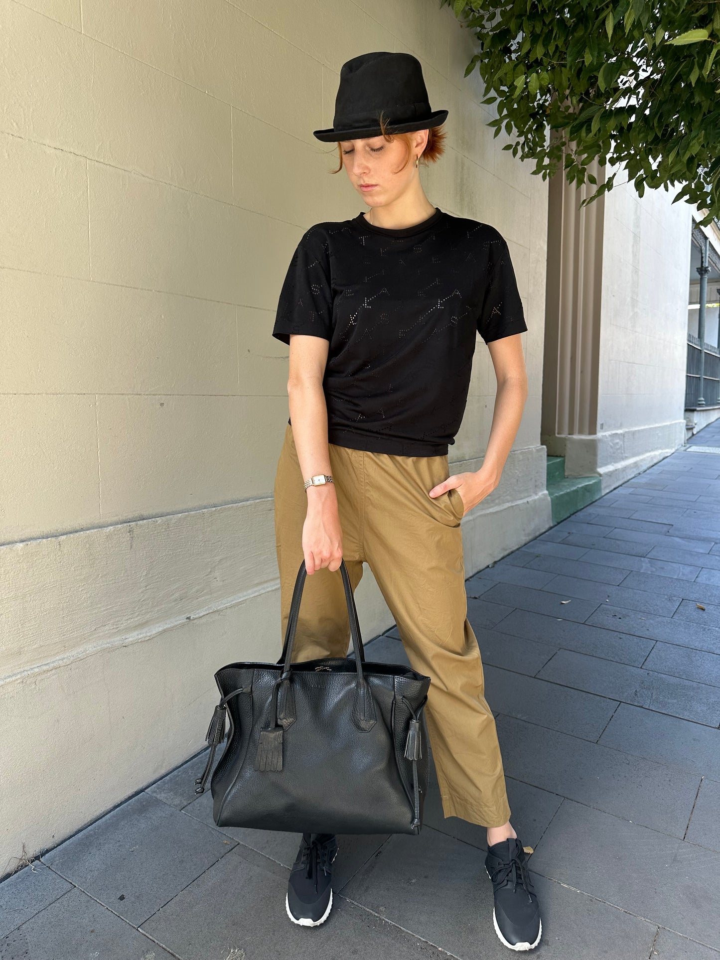 Hermes Cotton Black Bucket Hat