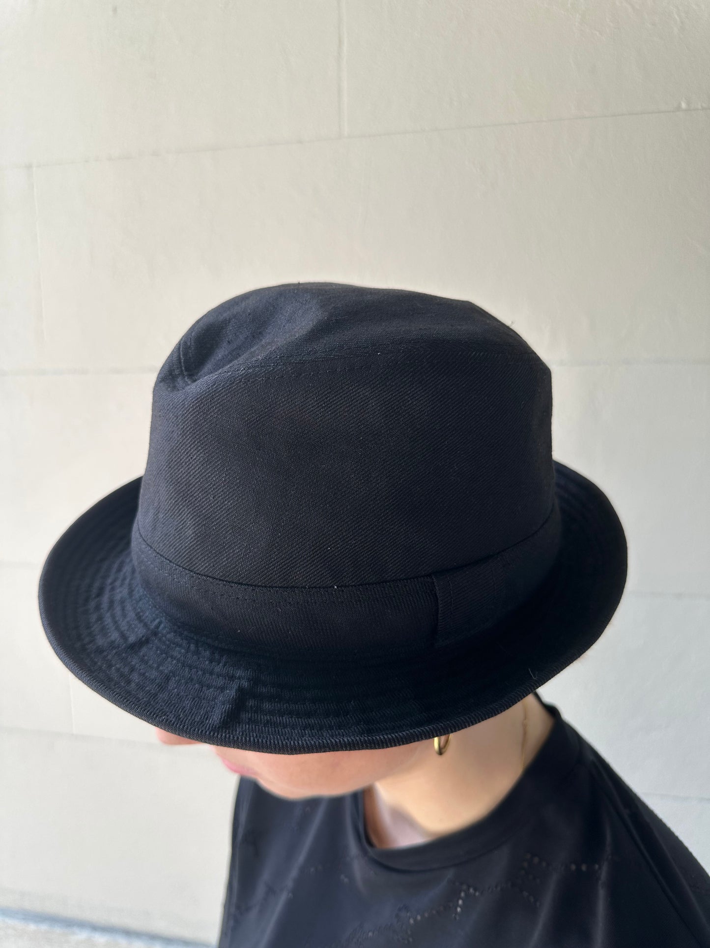 Hermes Cotton Black Bucket Hat