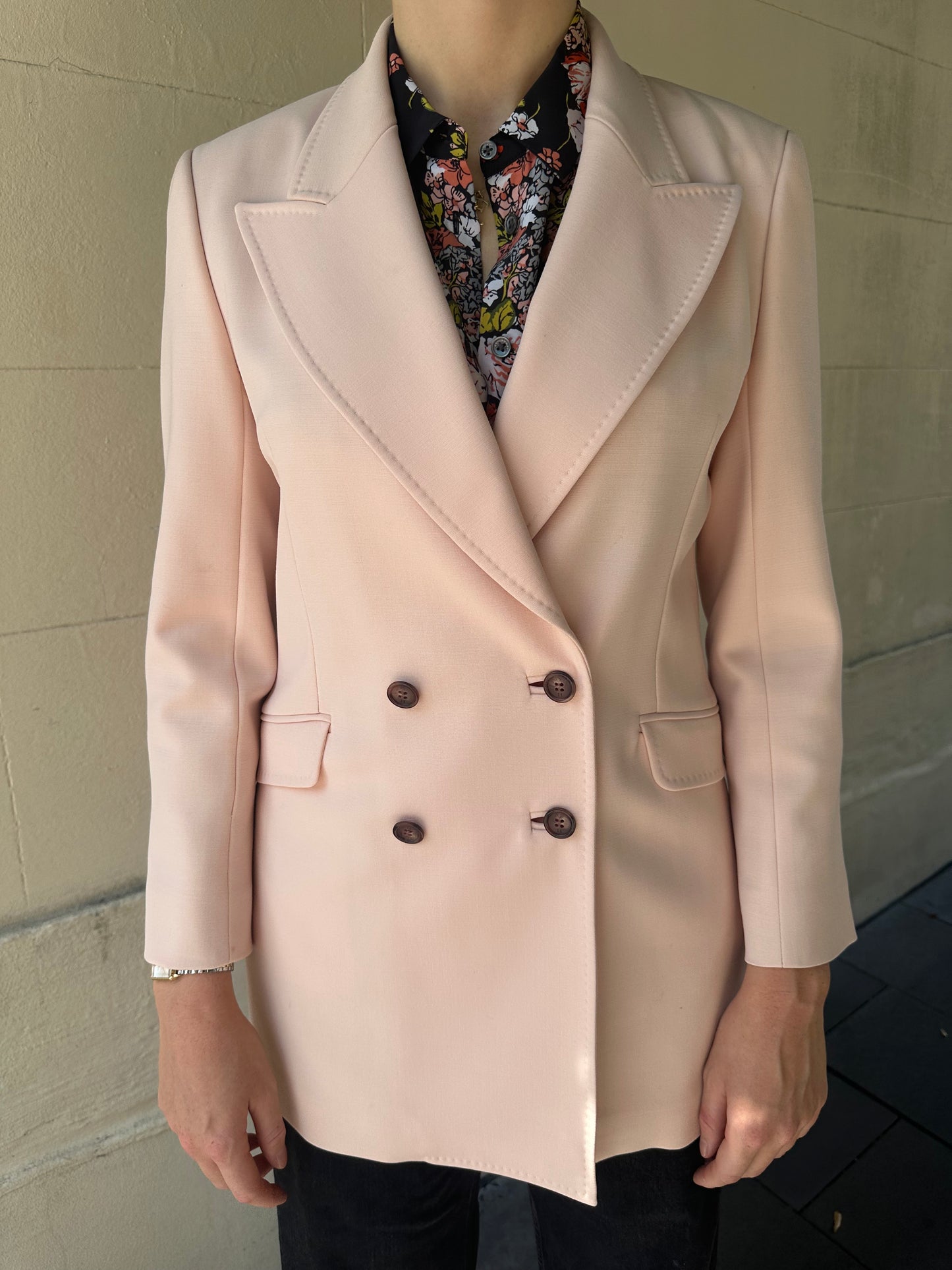 Gabriela Hearst Pale Pink Jacket Size US8