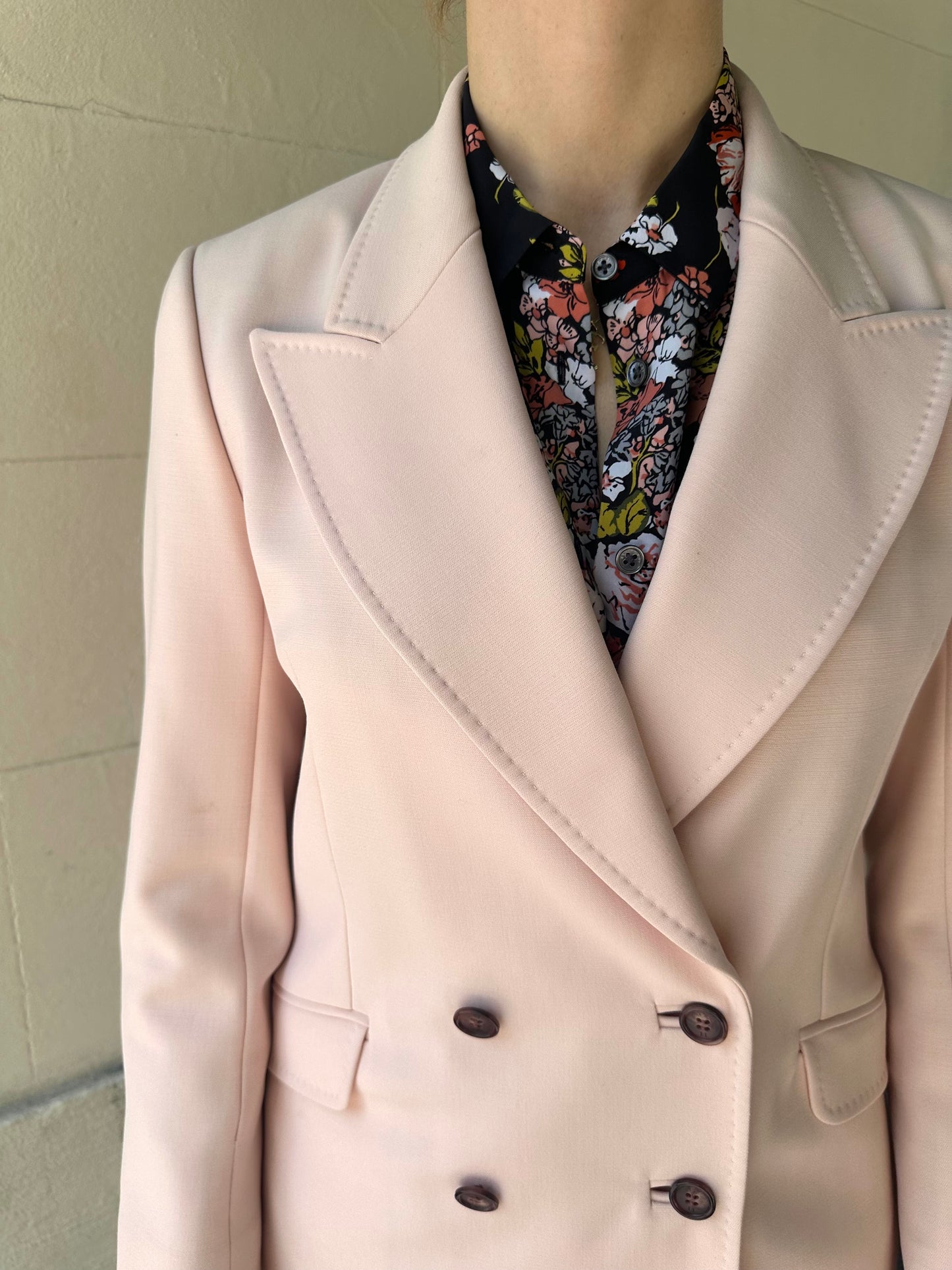 Gabriela Hearst Pale Pink Jacket Size US8