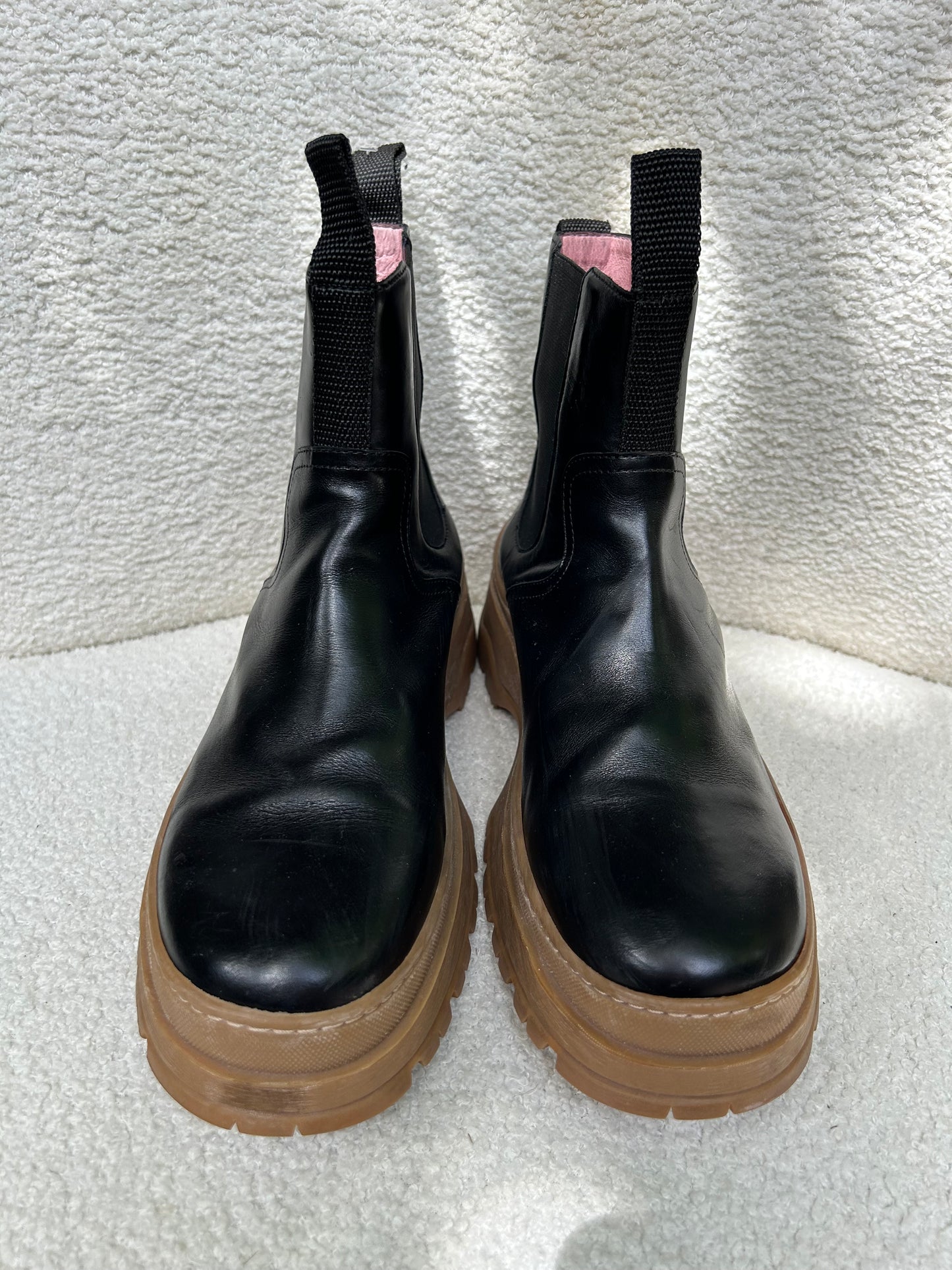 Marimeko Black Tractor Boots Size 40