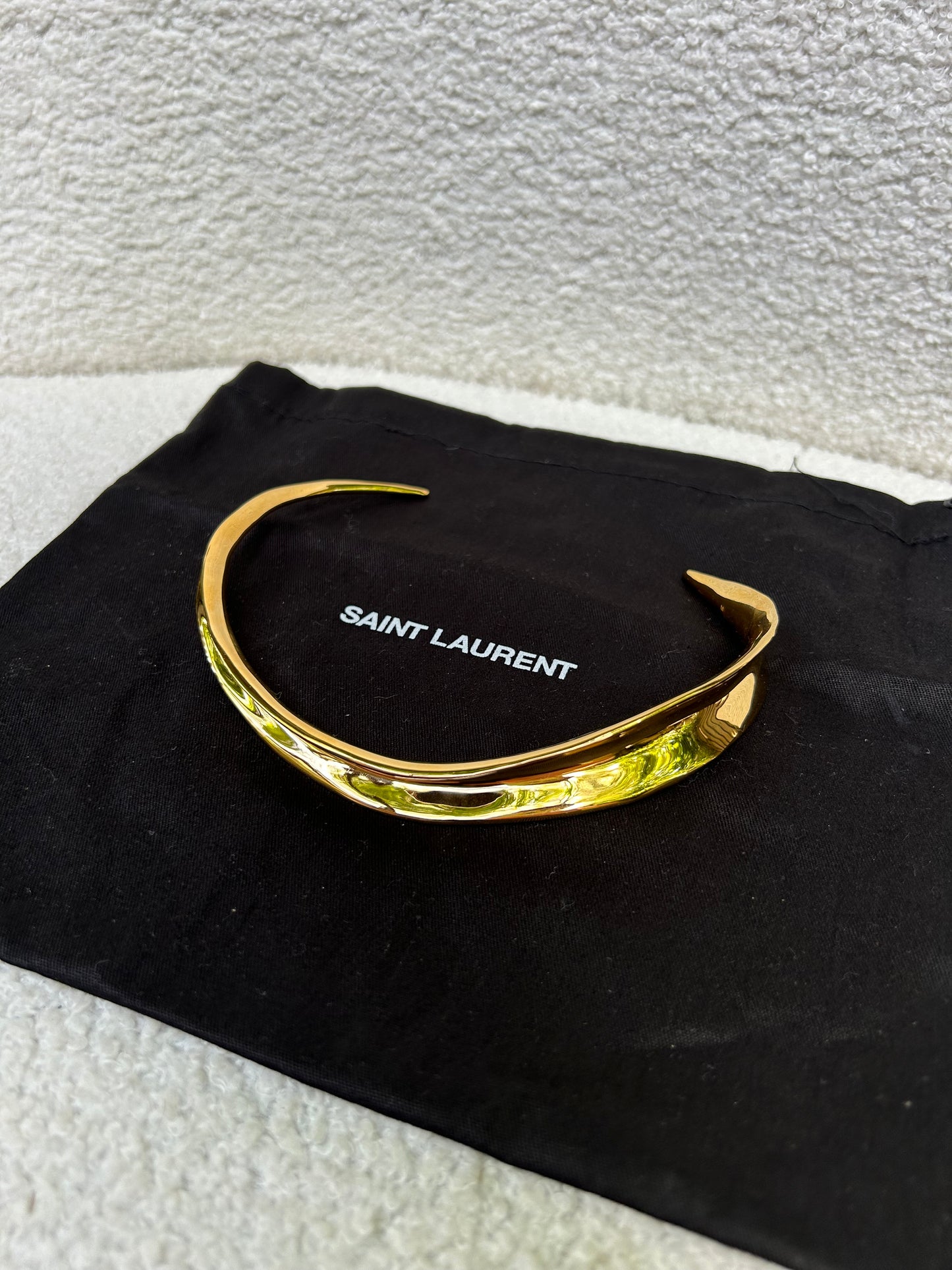 Saint Laurent Gold Plate Necklace