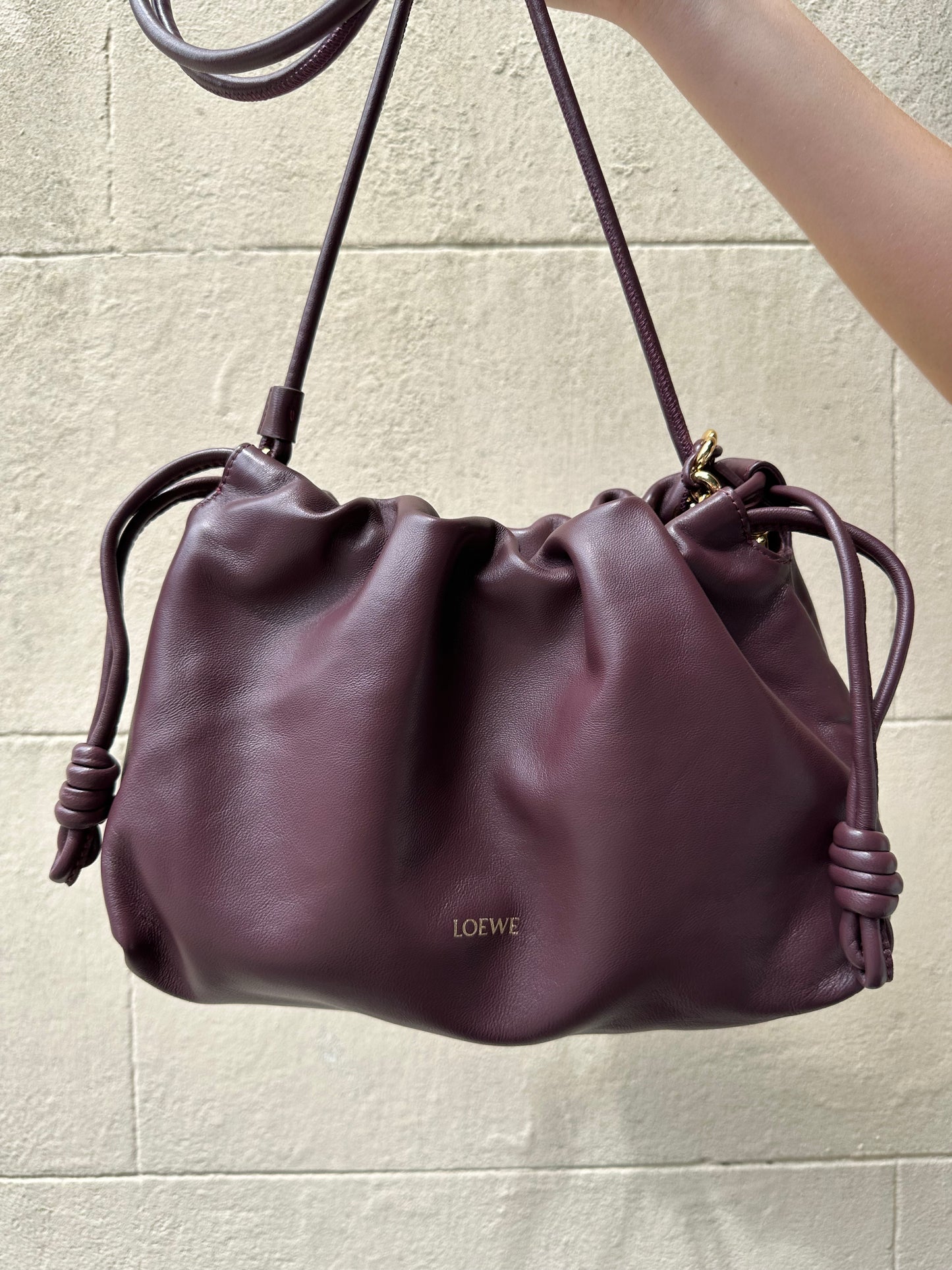 Loewe Medium Flamenco Dark Burgundy Handbag