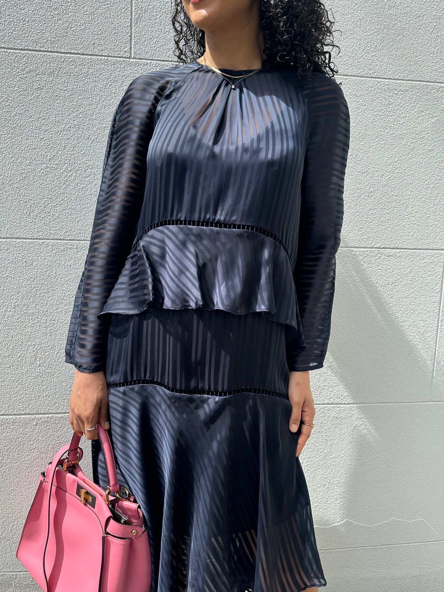 Zimmermann Sheer Navy Dress Size 1
