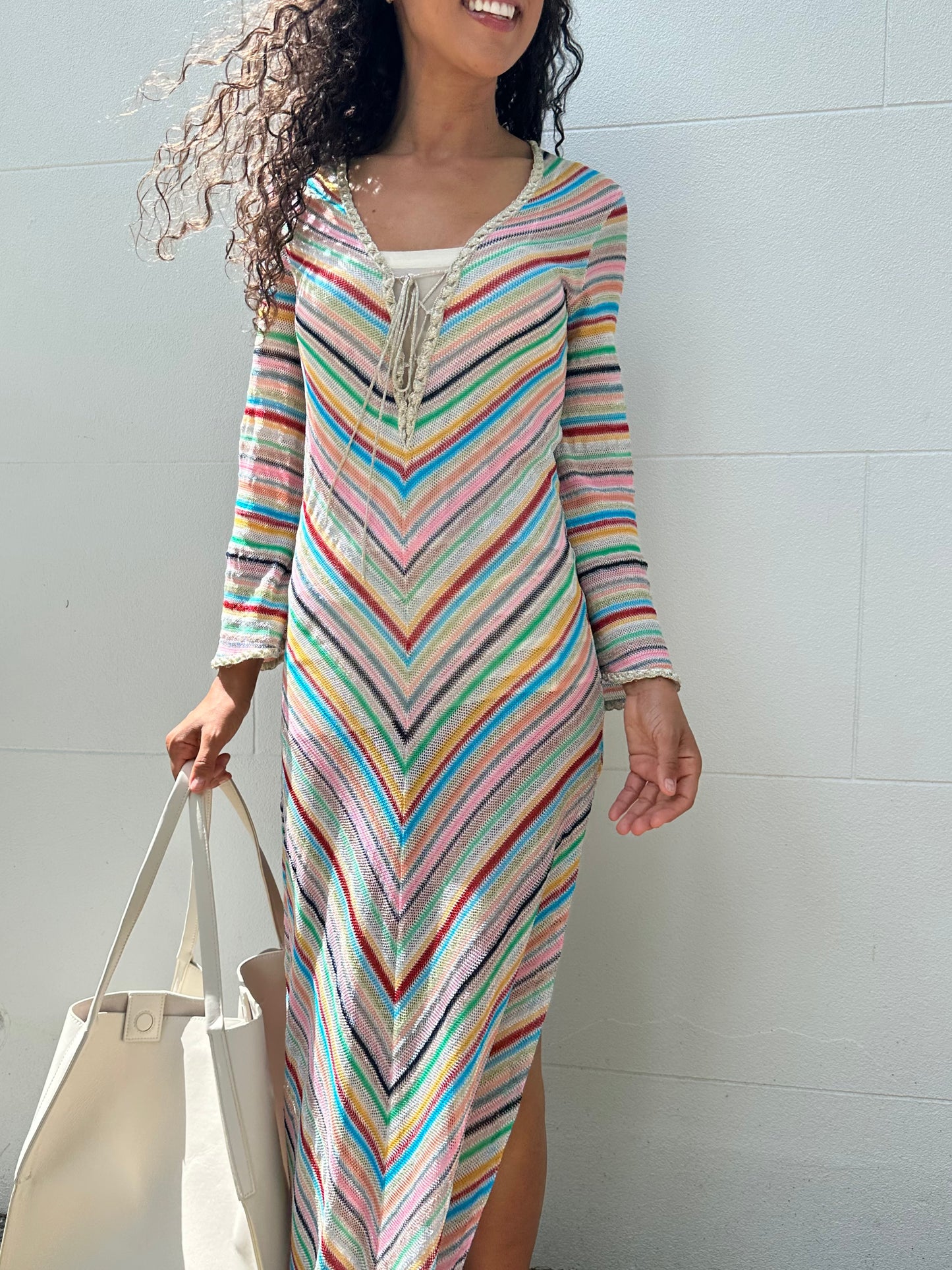 Missoni Mare Multi Stripe Dress Size S