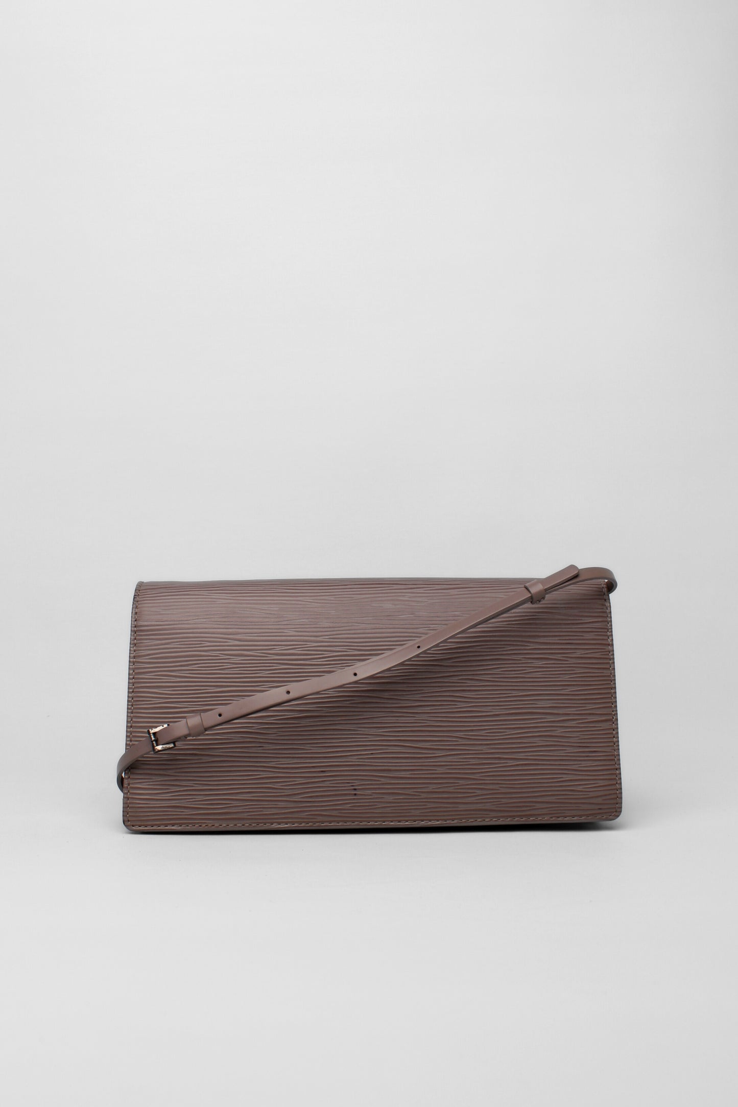 Louis Vuitton Taupe Epi Honfleur Clutch with Strap