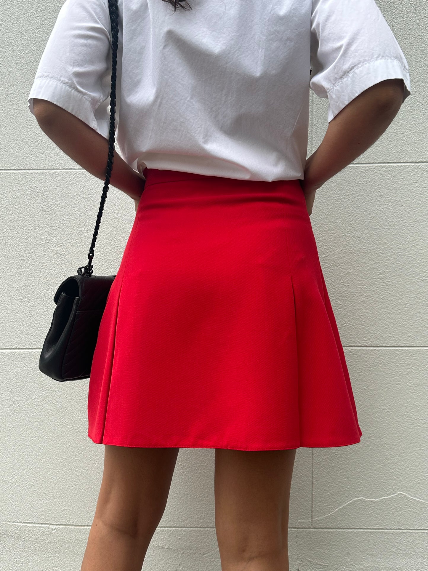 Dior Red Heart Pocket Mini Skirt Size 38