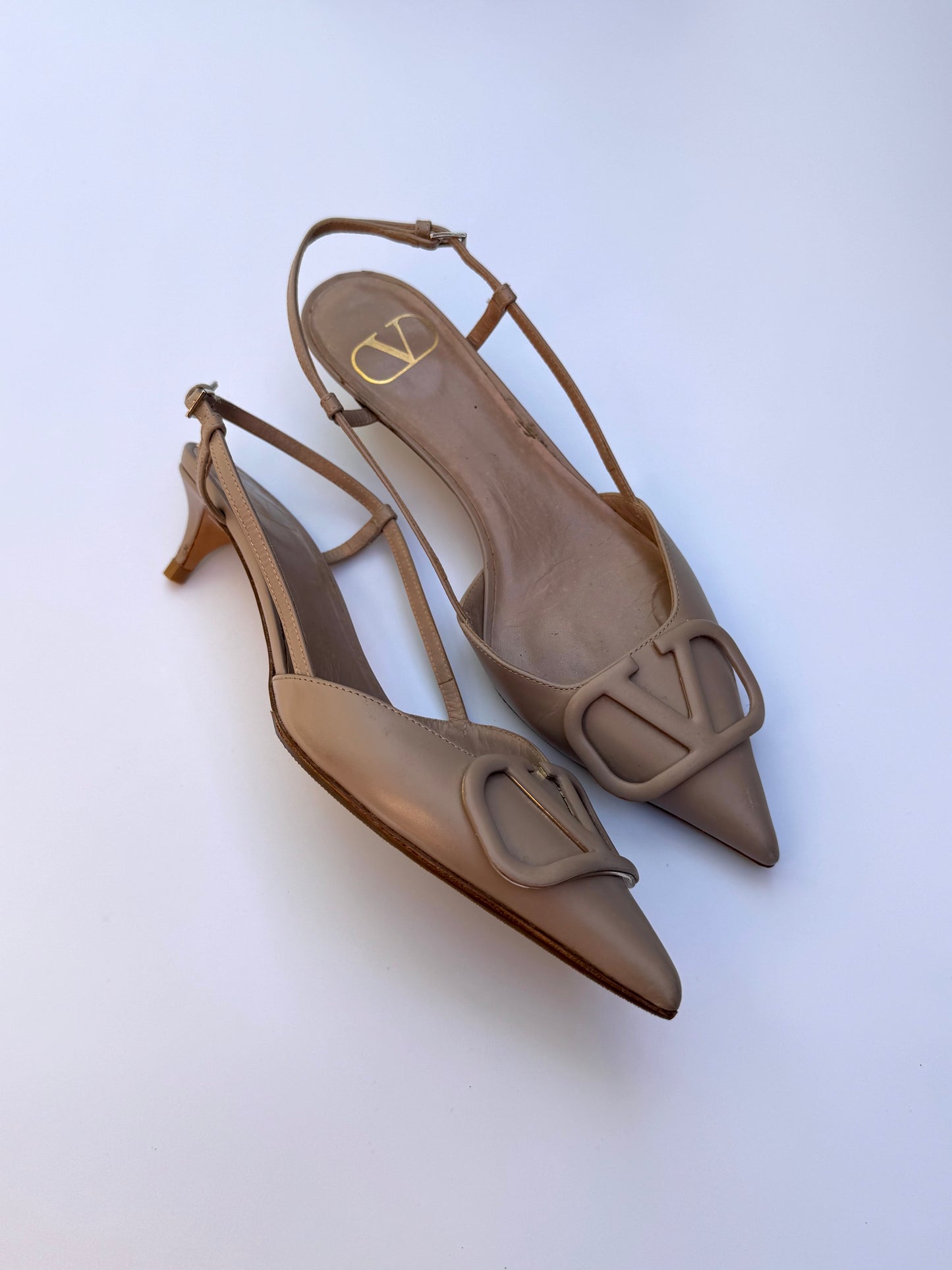 Valentino Blush Slingbacks Size 35.5