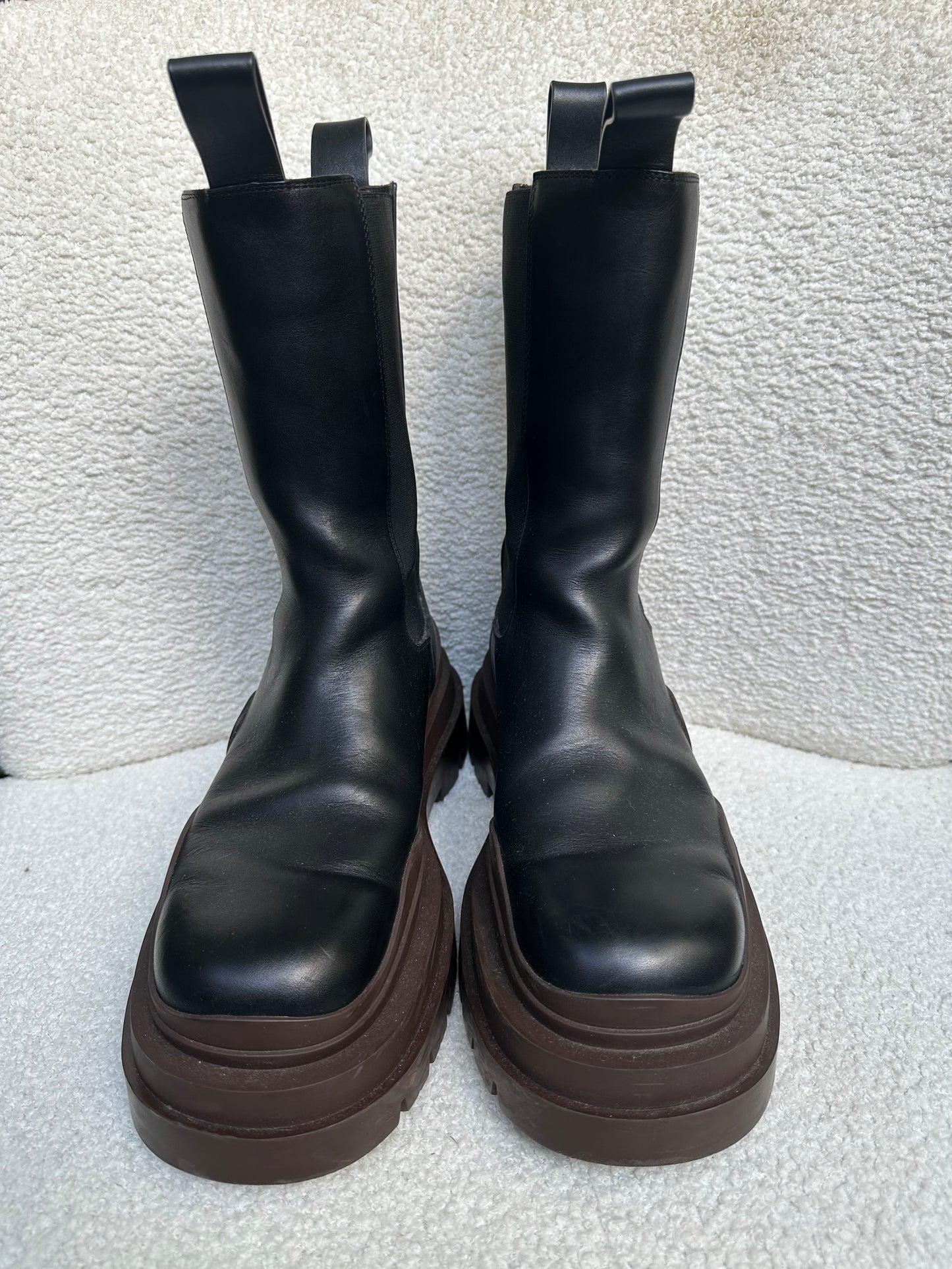 Bottega Veneta Tractor Black Boots Size 41