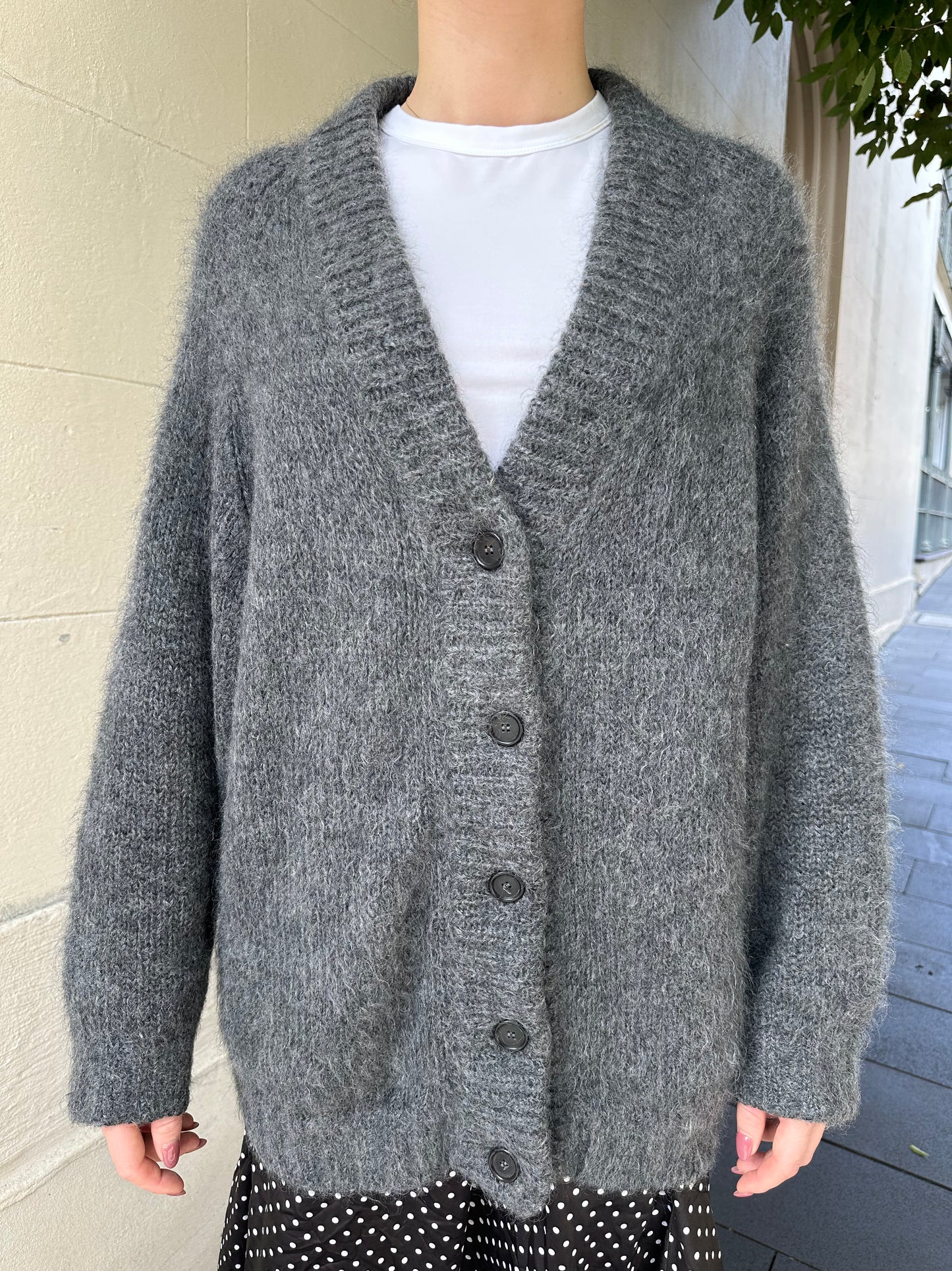 Prada Chunky Grey Cardigan Size 38