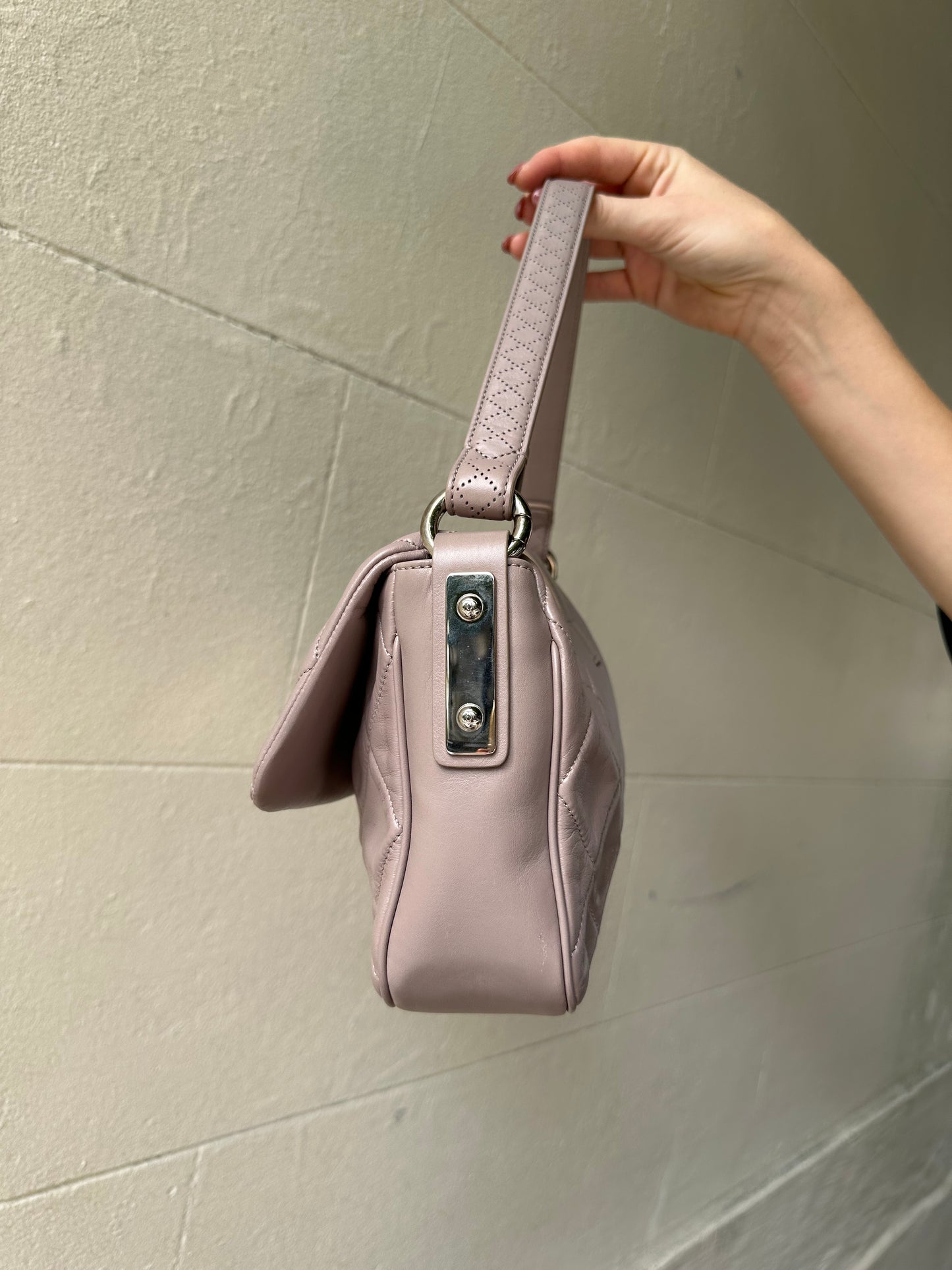 Chanel Beige Plane Leather Bag