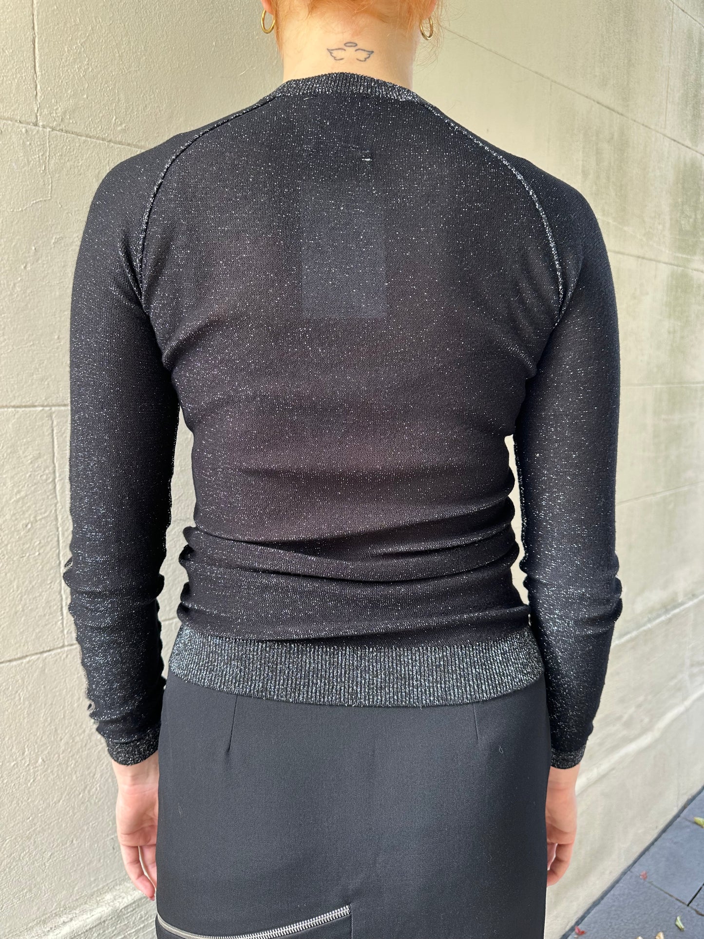 Karssen Black Sparkle Knit Size XS