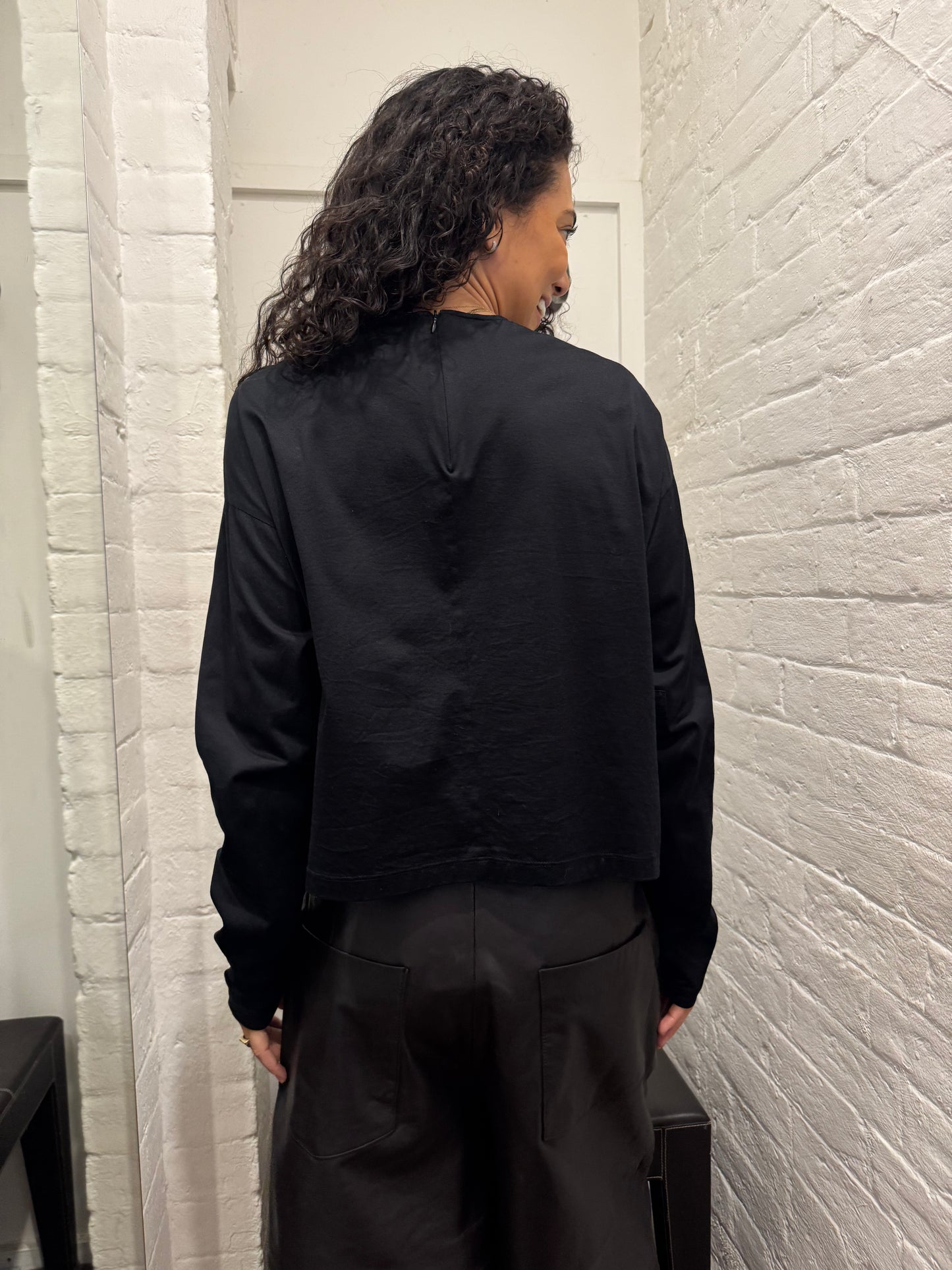 Prada Nylon Black T-Shirt Size S