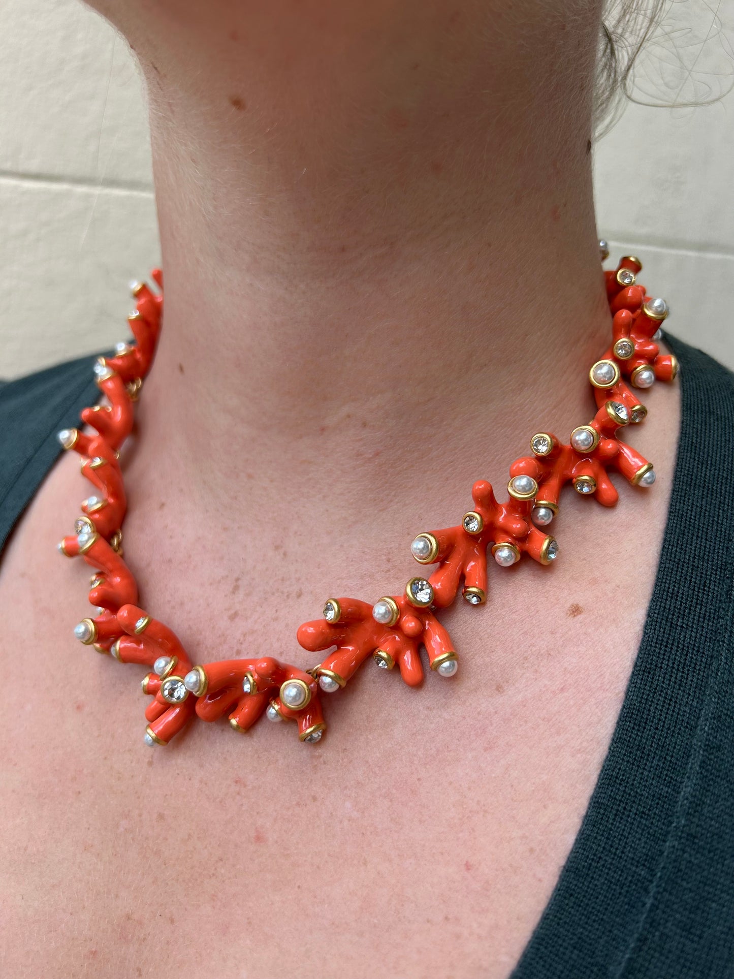 Oroton Coral Necklace
