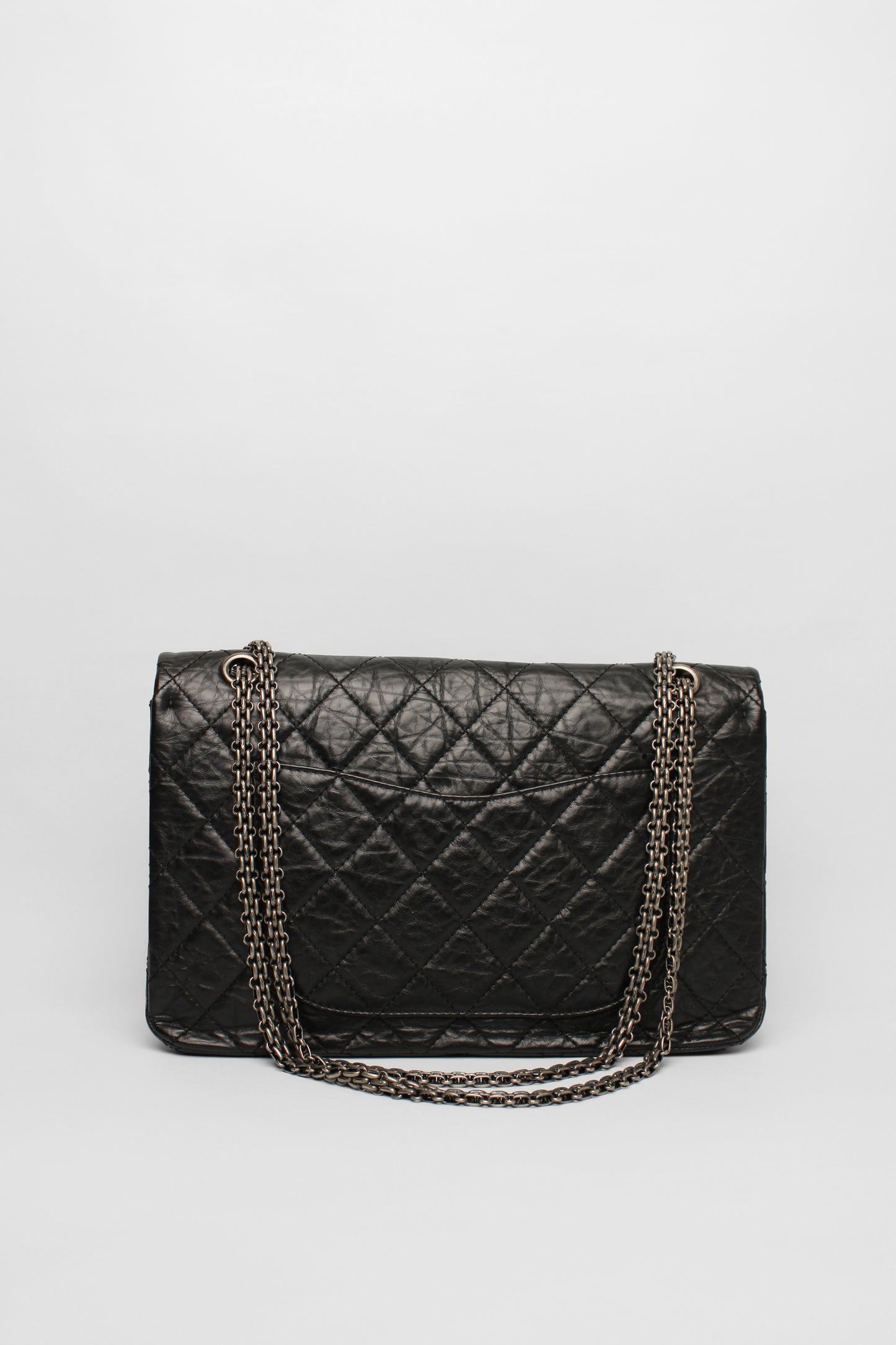 Chanel Black Double Flap Bag titanium hardware