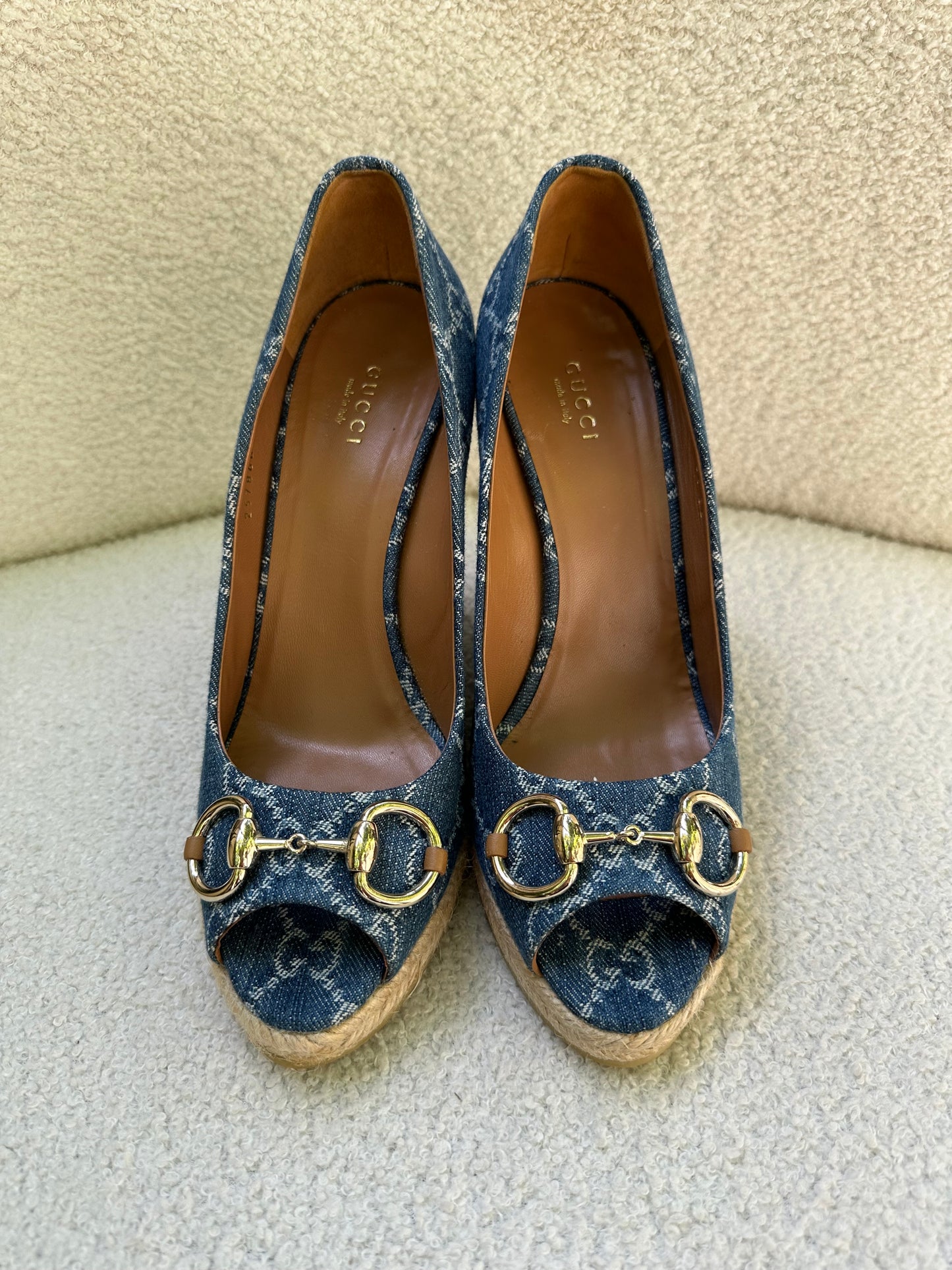 Gucci Logo Espadrilles Size 39