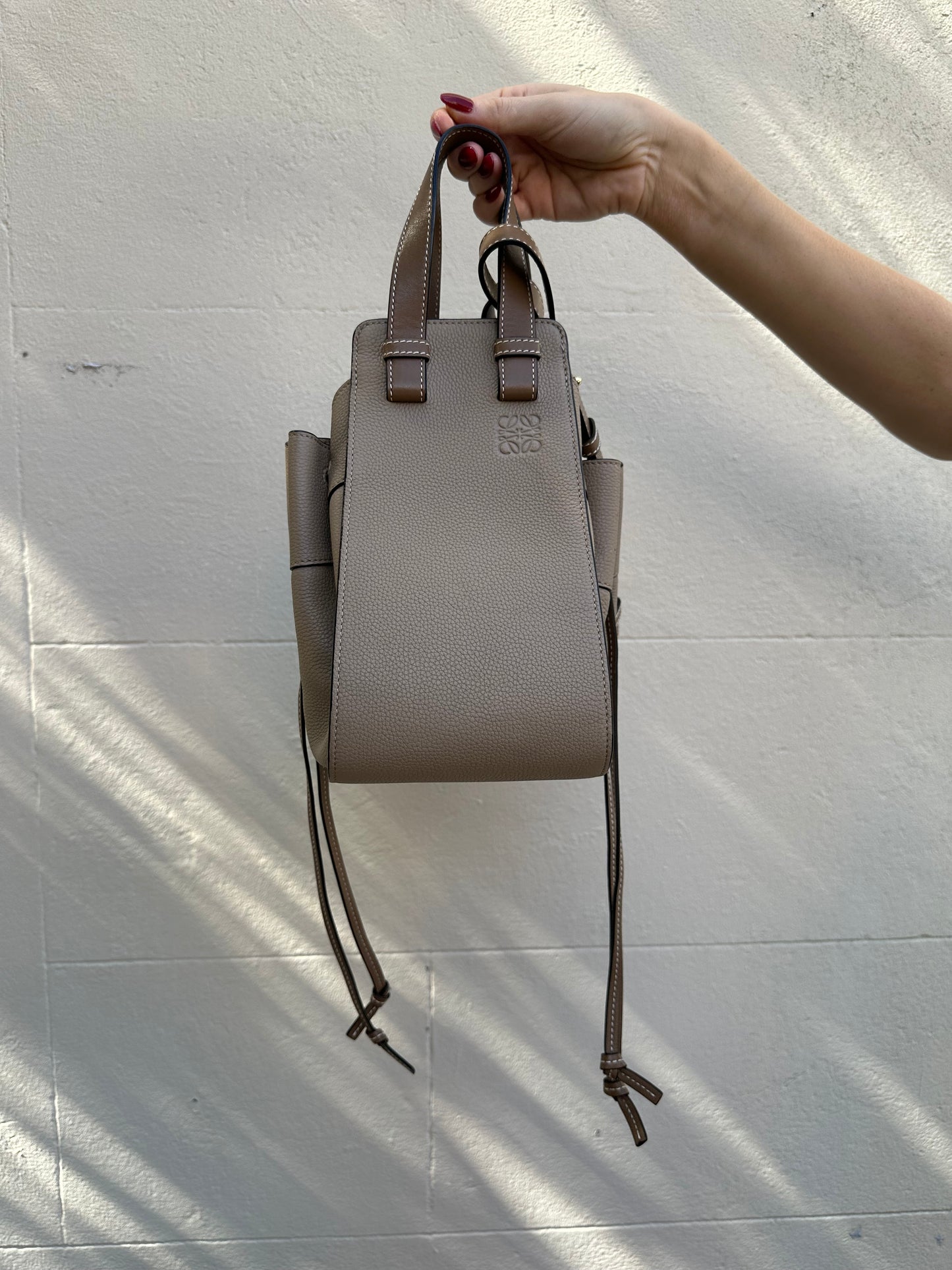 Loewe Hammock Taupe Bag