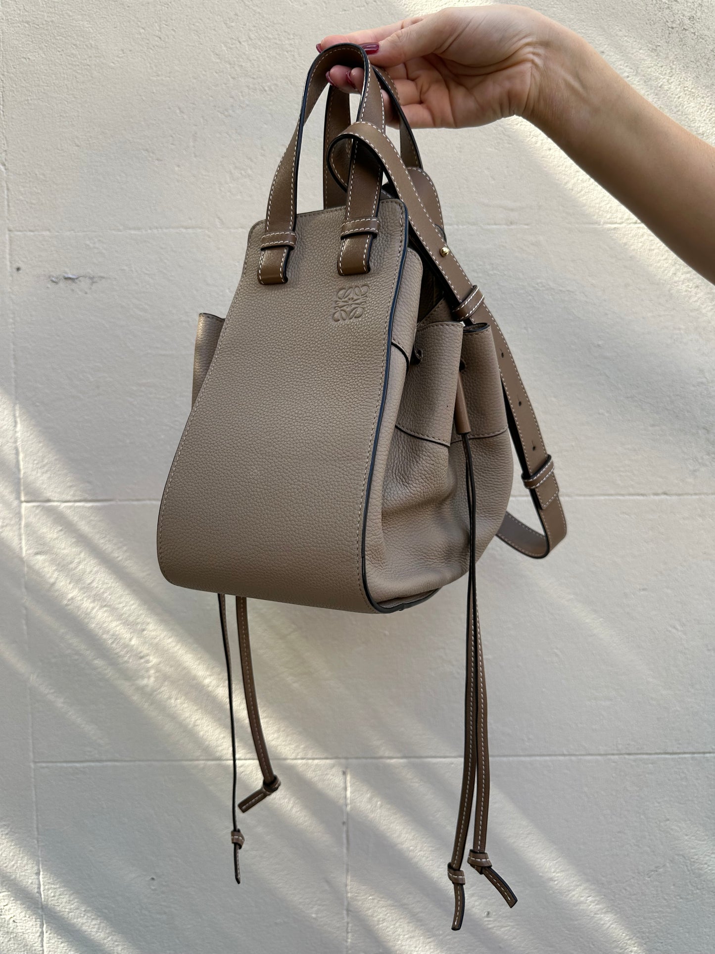 Loewe Hammock Taupe Bag