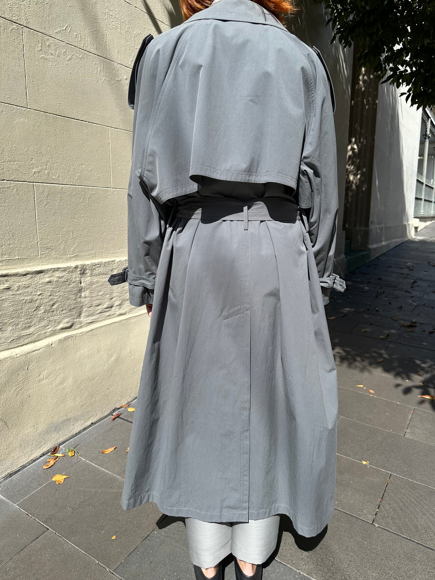 The Row Grey Trench Coat Size M