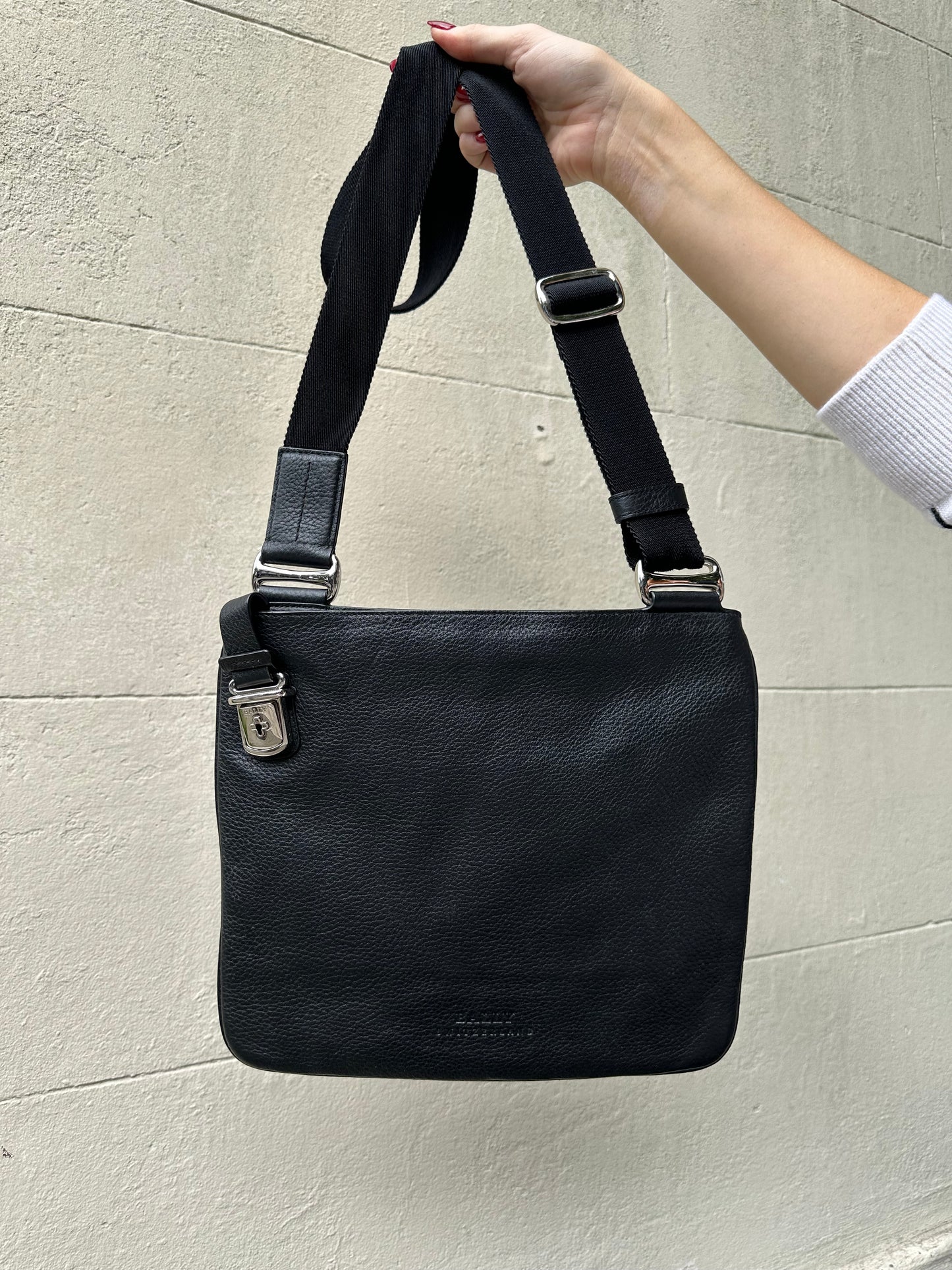 Bally Black Leather Crossbody Bag