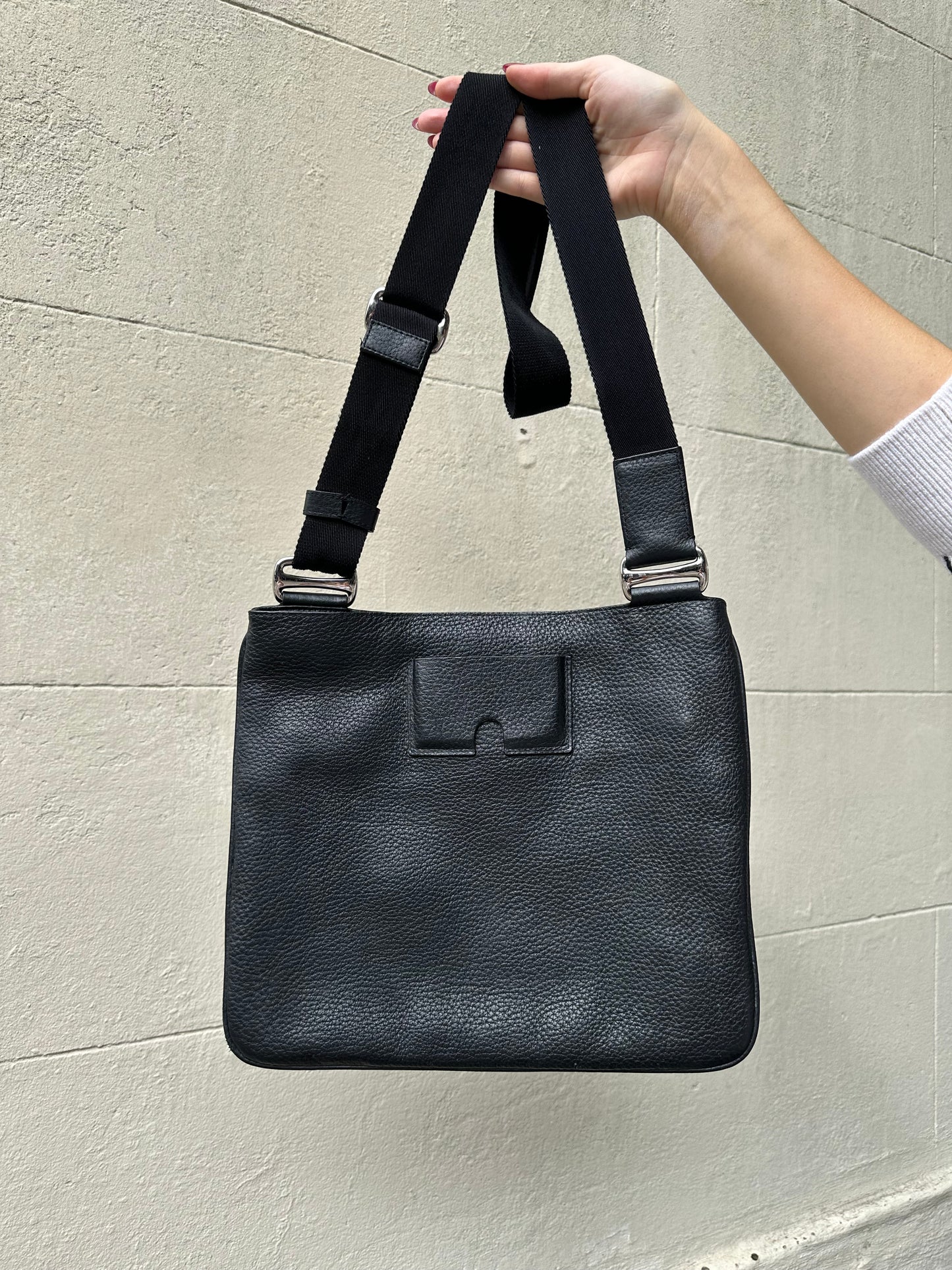 Bally Black Leather Crossbody Bag