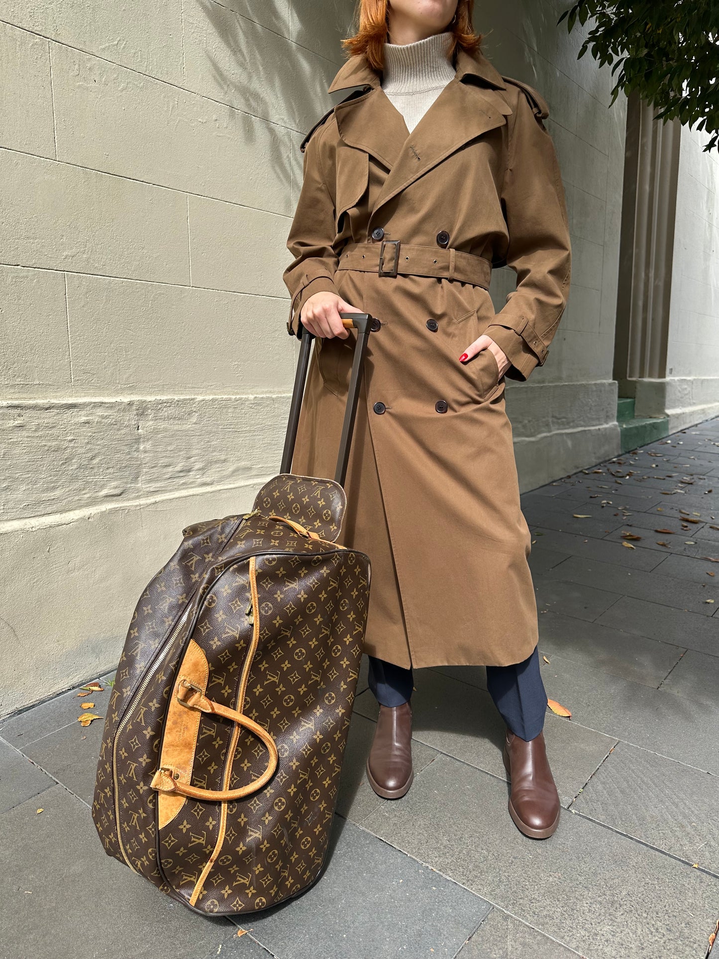 Saint Laurent Chocolate Trench Coat Size 40