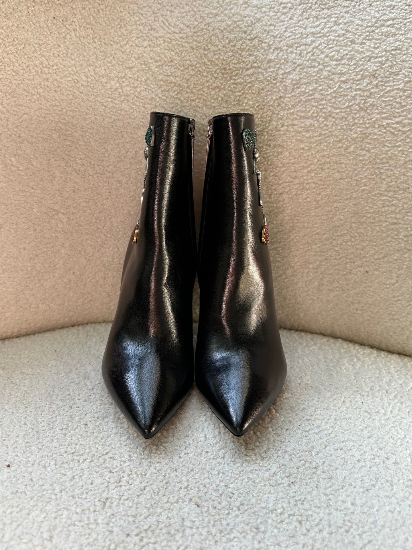Saint Laurent Embellished Booties Size 36