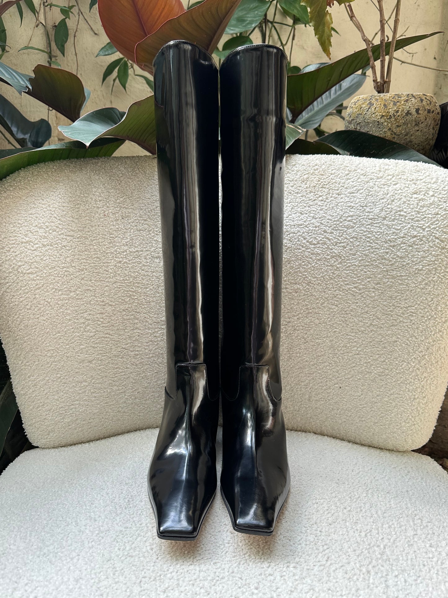 Khaite Long Black Boots Size 39.5