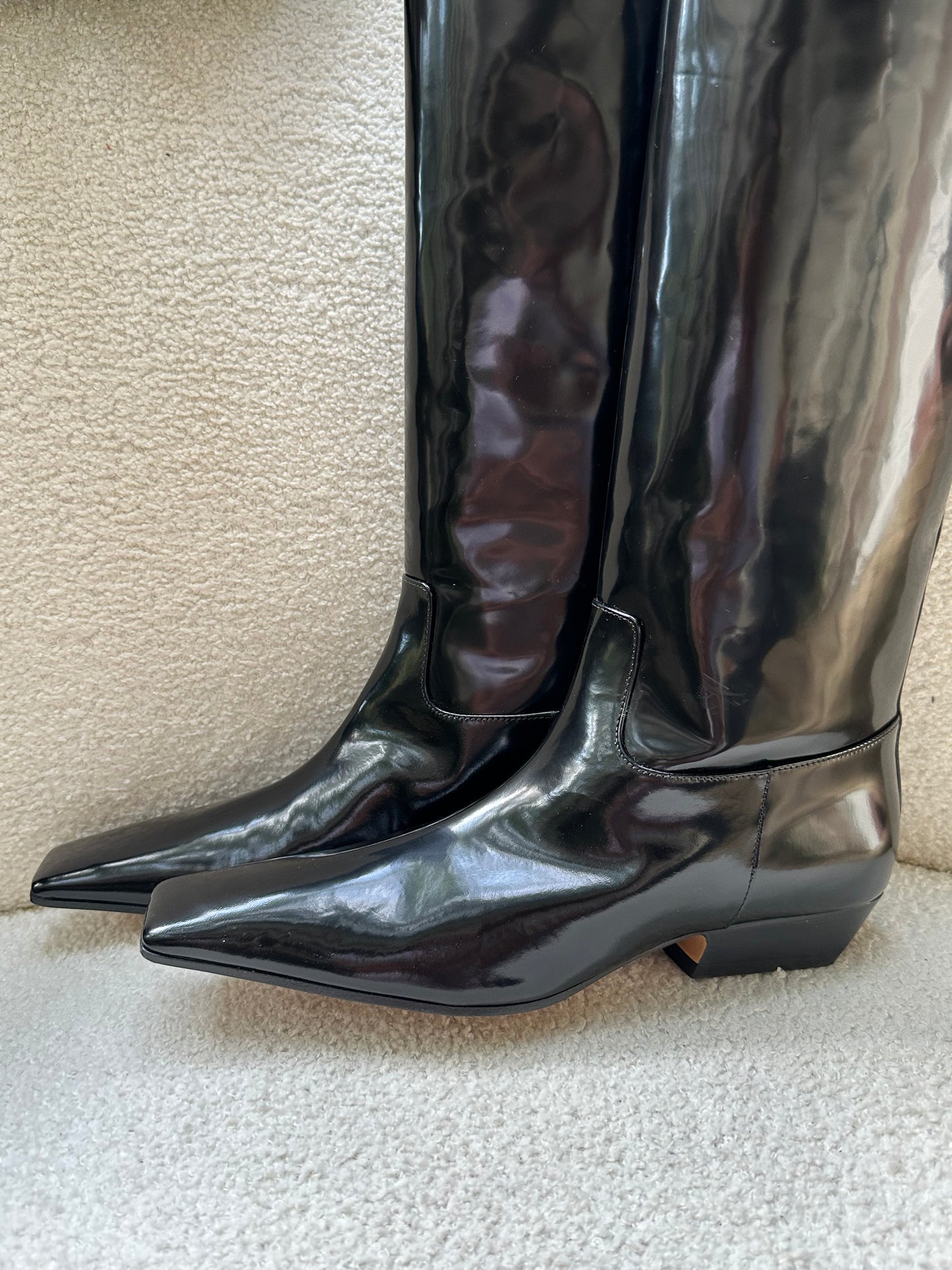 Khaite Long Black Boots Size 39.5