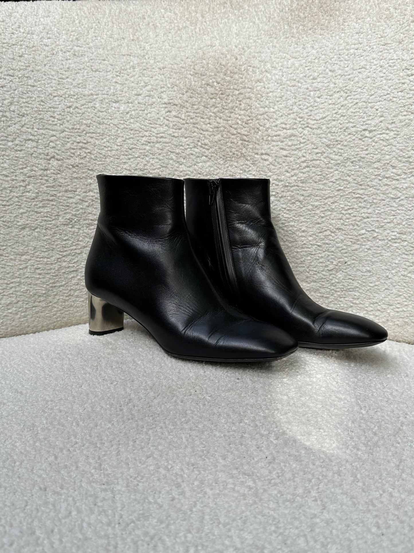 Celine Black Ankle Boot Size 37.5
