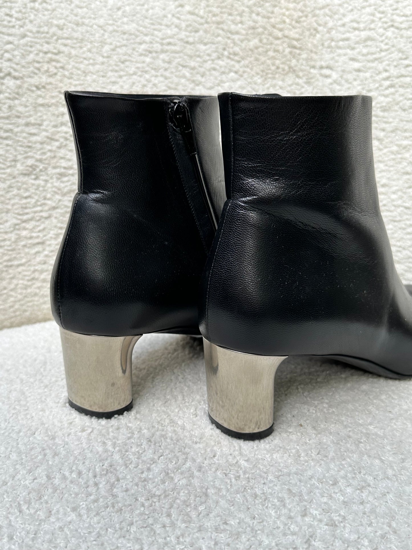 Celine Black Ankle Boot Size 37.5