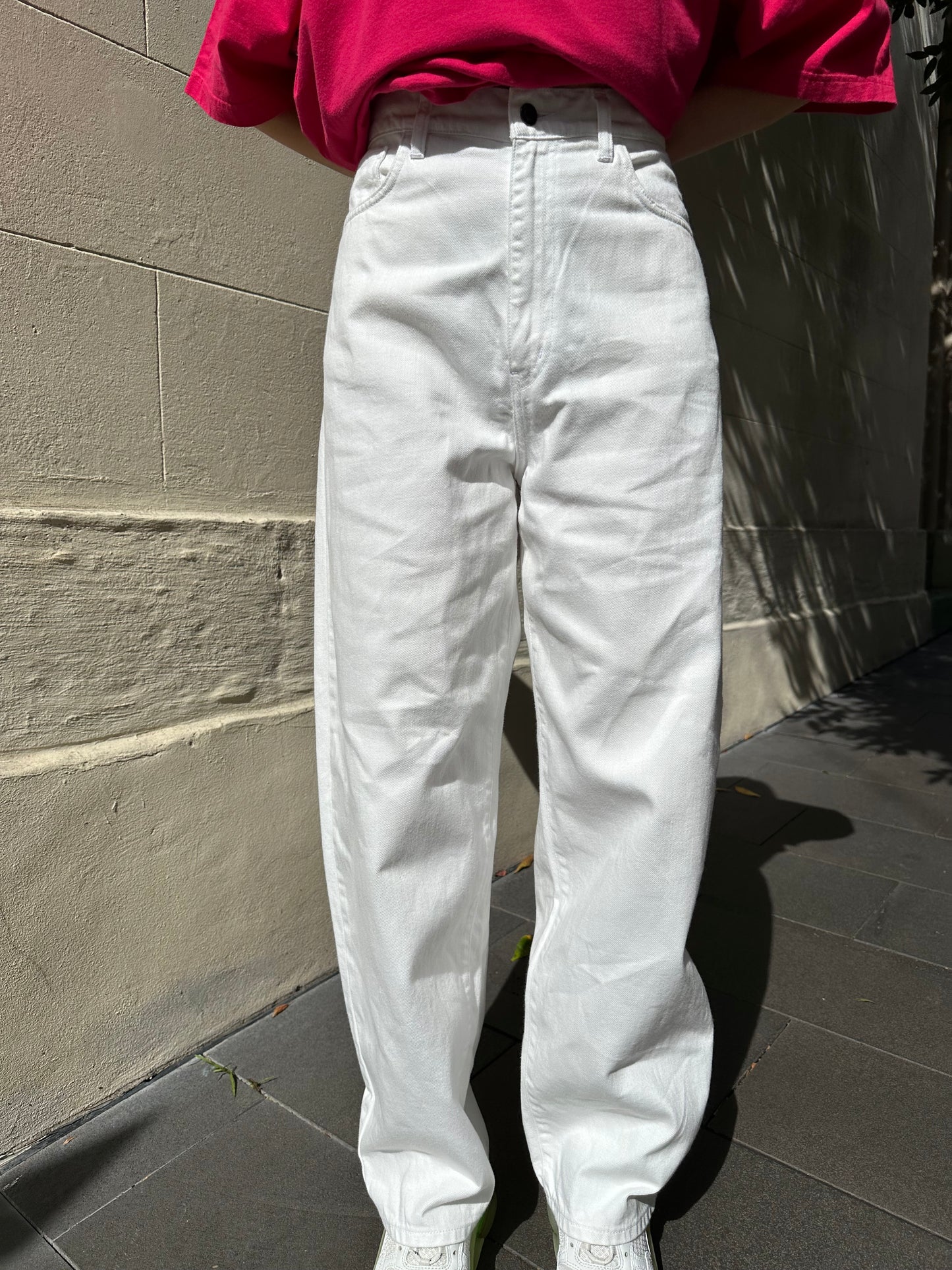 Bassike White Jeans Size 29