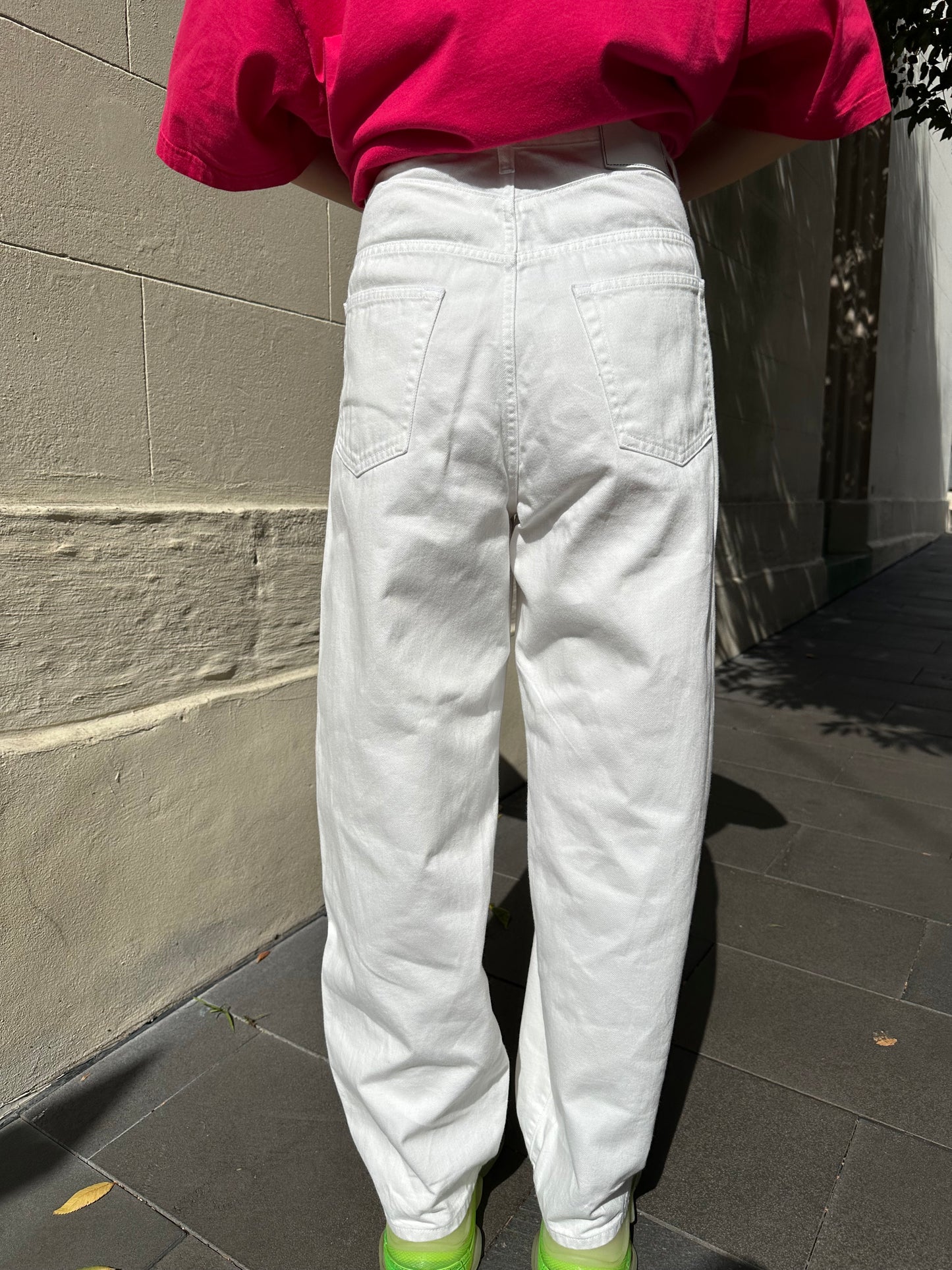 Bassike White Jeans Size 29