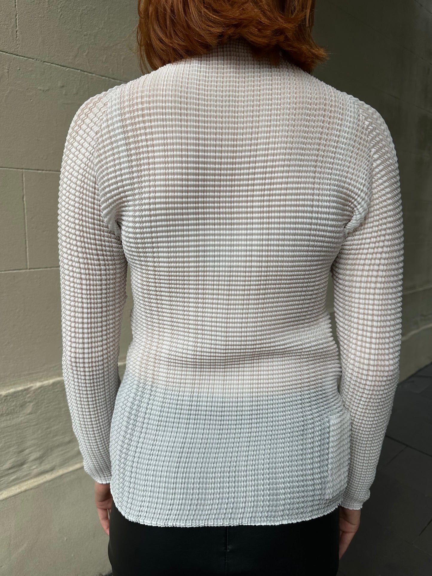 Issey Miyake White Top Size 2