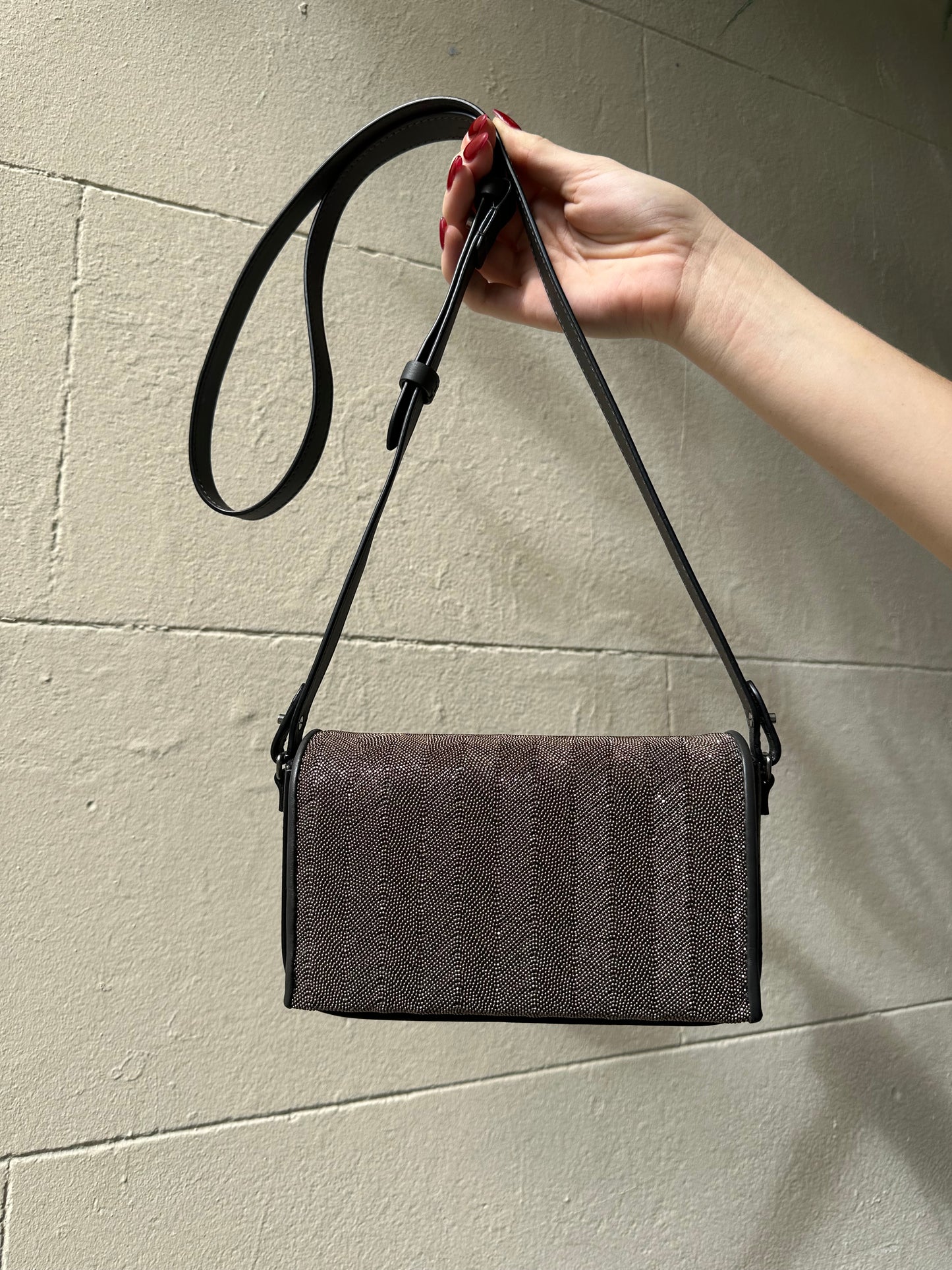 Brunello Cucinelli Rose Gold Sparkle Bag