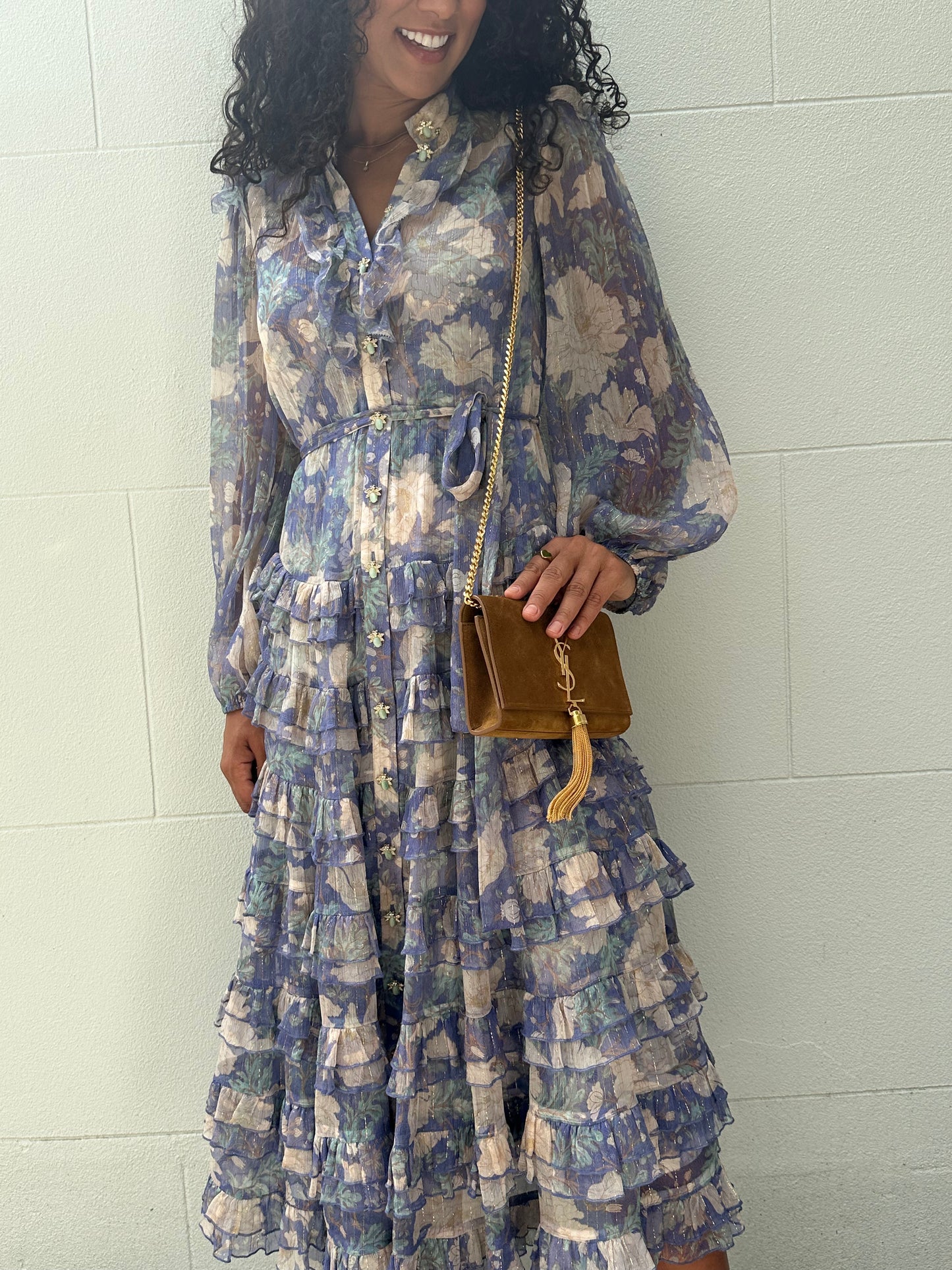 Zimmermann Sheer Blue/Purple Dress Size 1