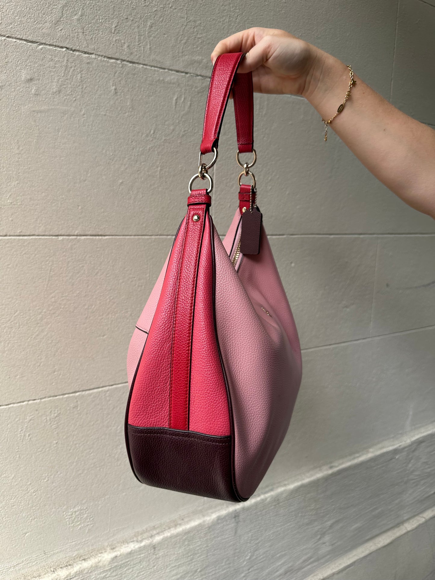 Coach Pink Leather Bag