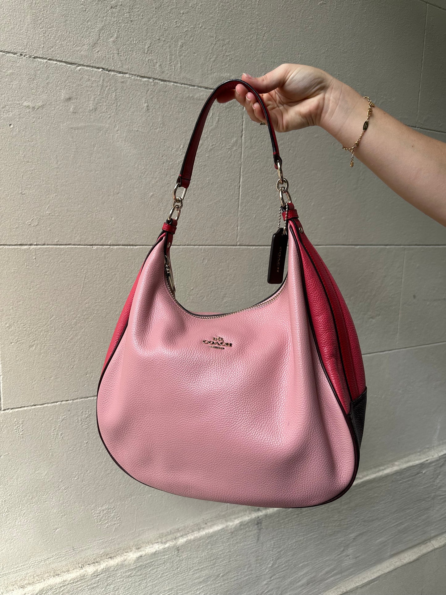 Coach Pink Leather Bag